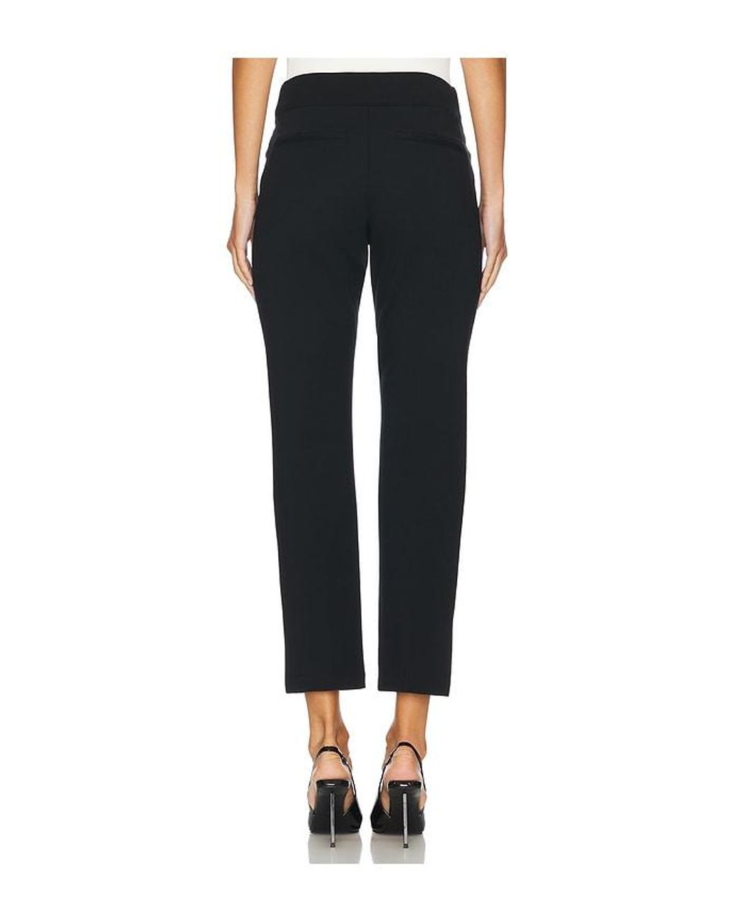 Spanx Black Smooth Perfectfit Ponte Petite Slim Straight Pant