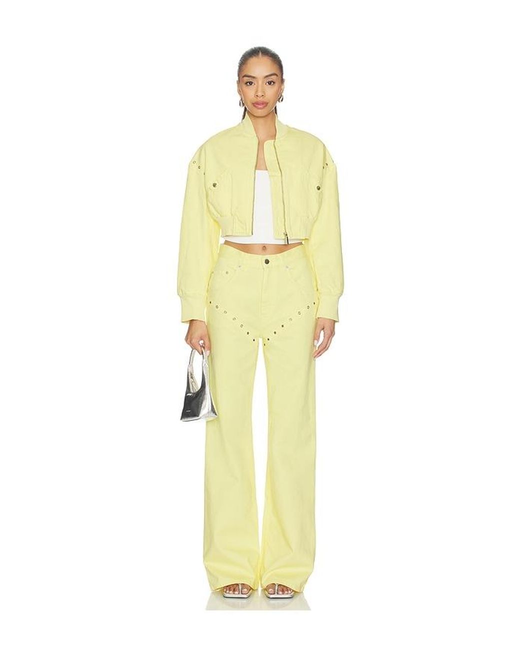 Palmatic Studio Yellow Rebelni Denim Jacket