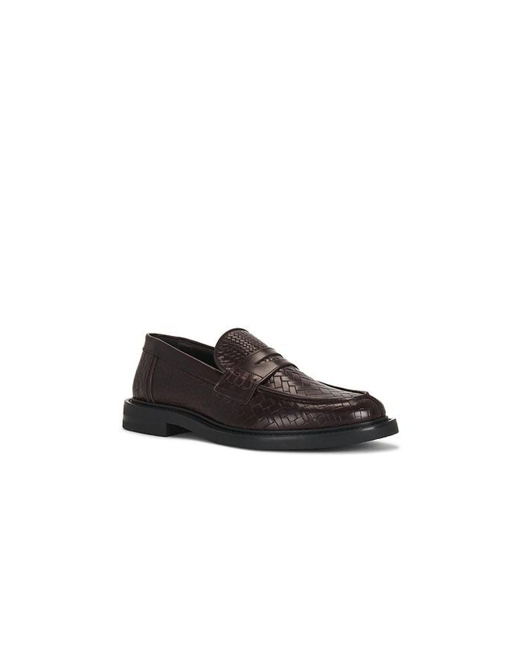 Filling Pieces Black Woven Twist Loafer for men