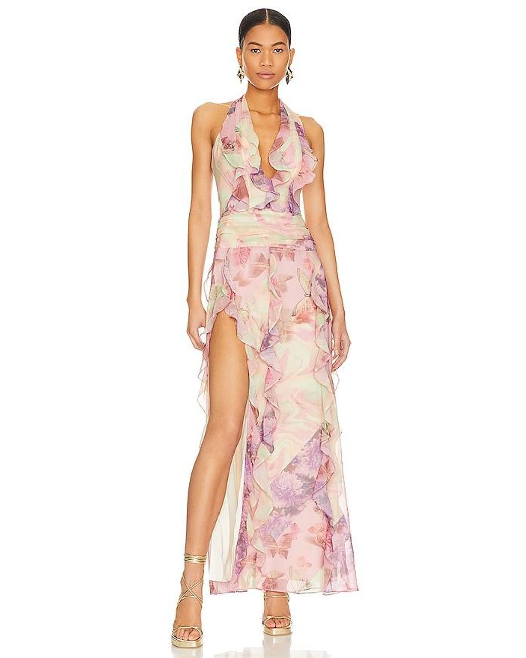 Nbd Pink Divya Maxi Dress