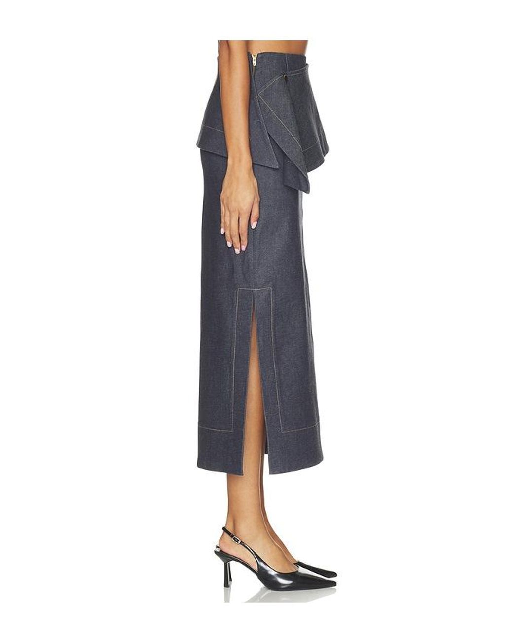 Amir Taghi Blue Eloise Skirt