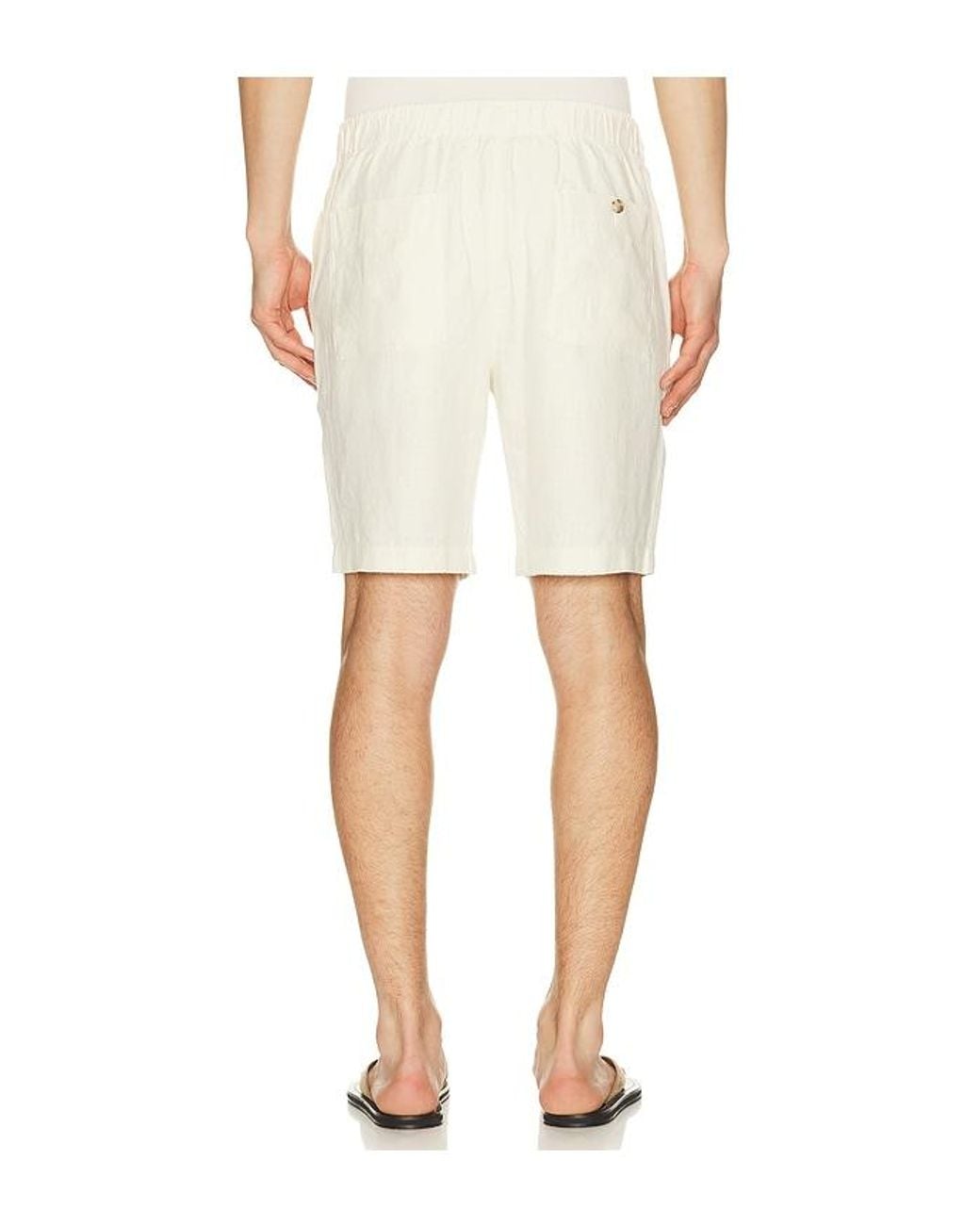 Vince White Patch Pocket Drawstring Short for men