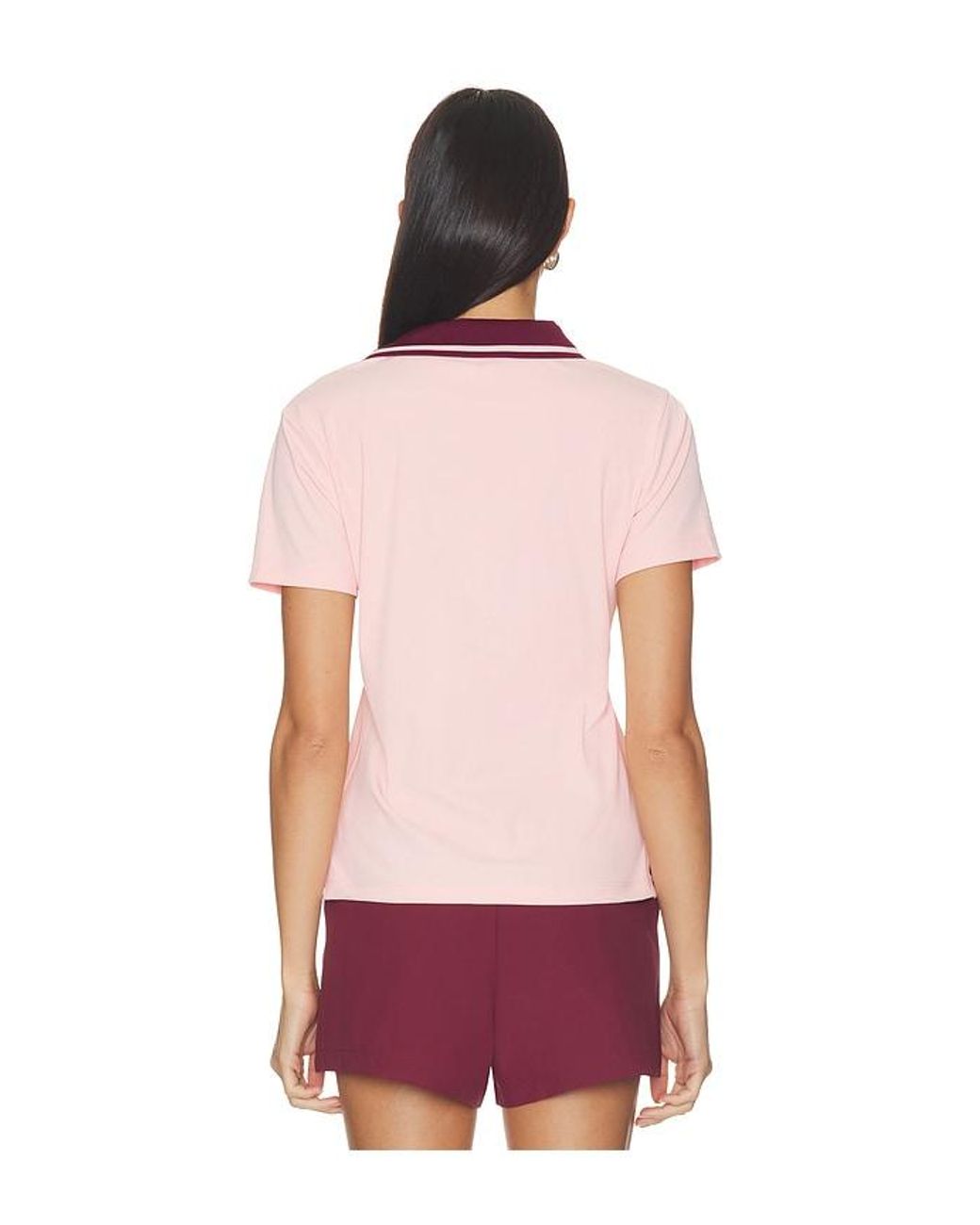 Malbon Red Carlota Polo Top