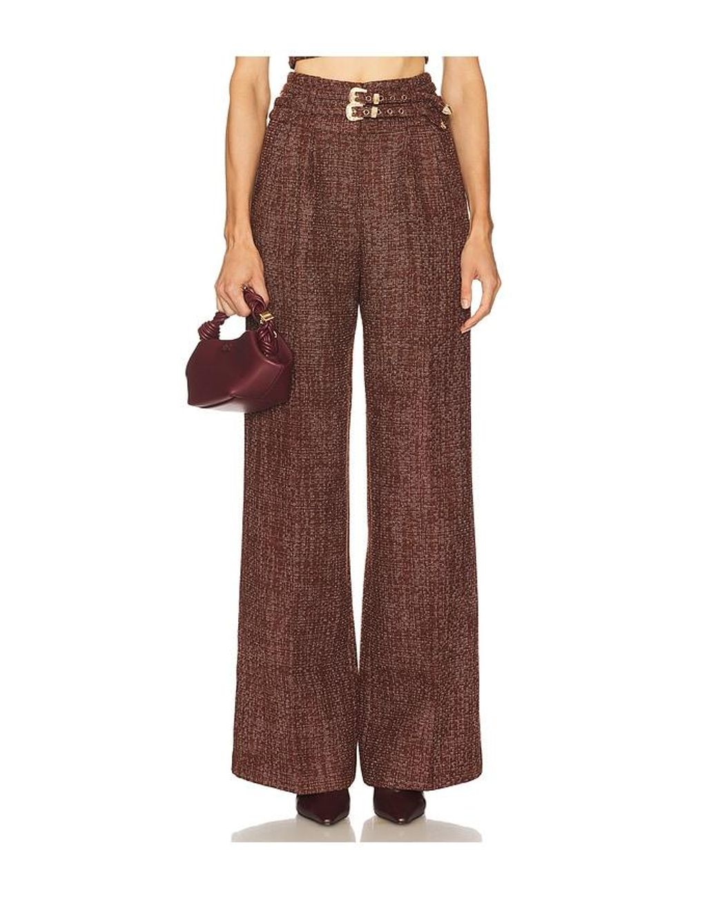 Amanda Uprichard Brown X Revolve Blythe Pants