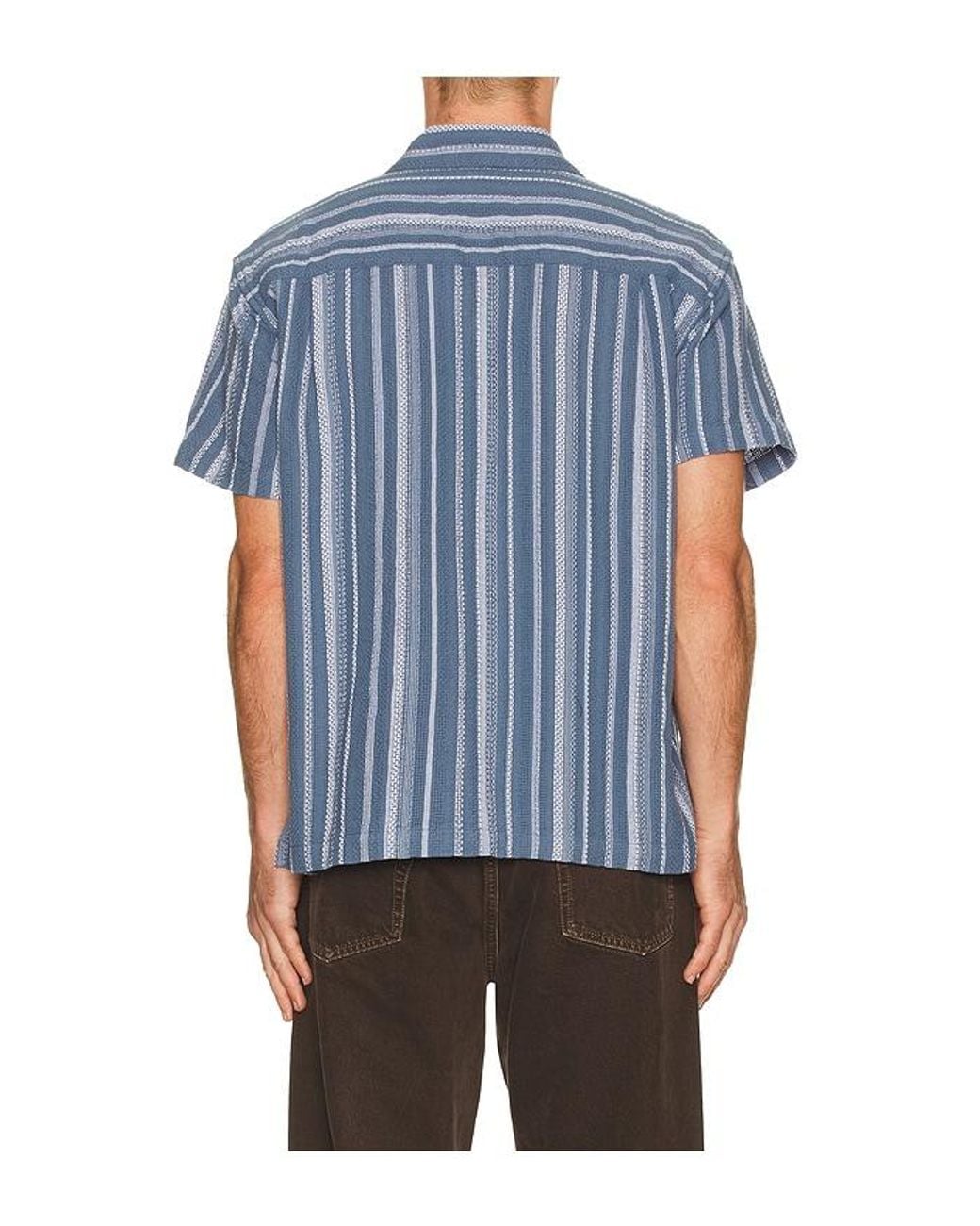 Obey Blue Hugh Woven Shirt for men