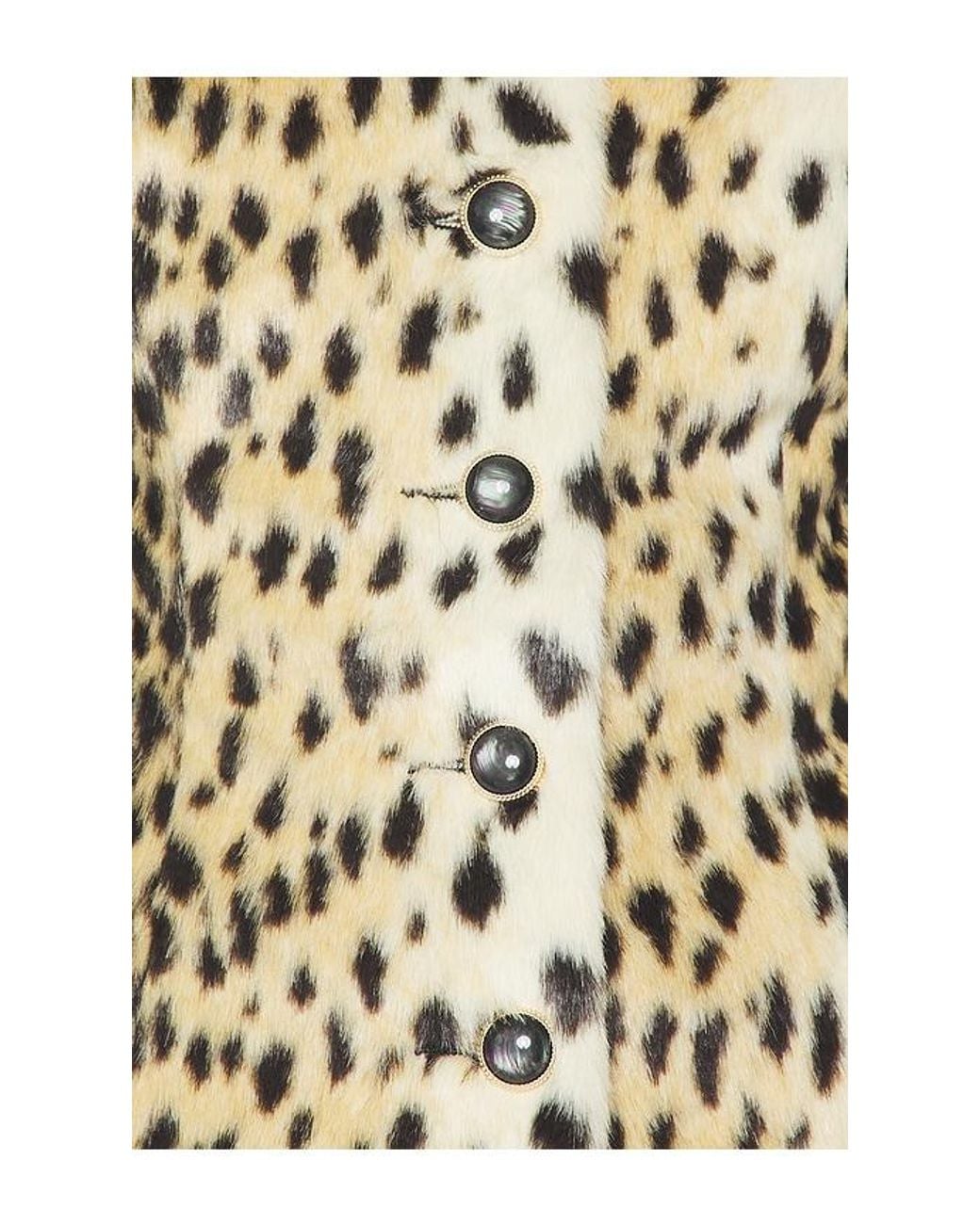 MORE TO COME Multicolor Alivia Faux Fur Jacket