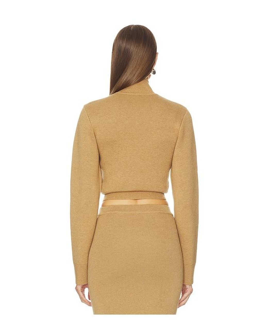 Camila Coelho Natural Costansa Turtleneck Sweater