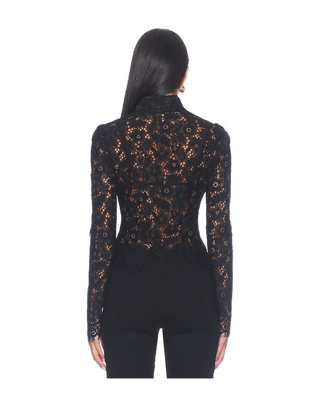 SAU LEE Black X Revolve Roberta Top