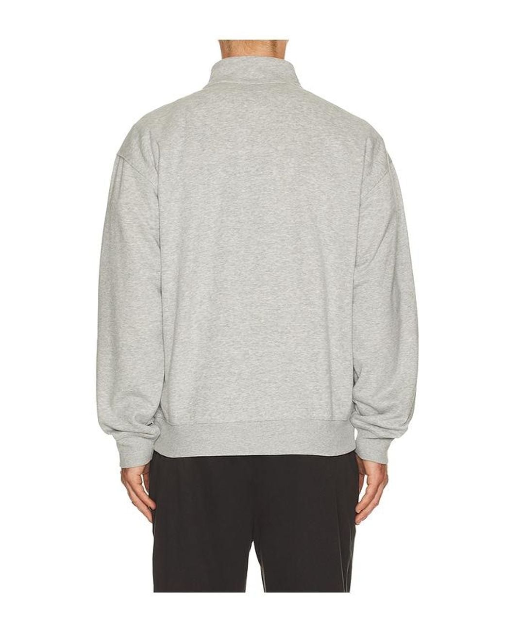 Beyond Yoga Gray Luxefleece Half Zip Pullover for men