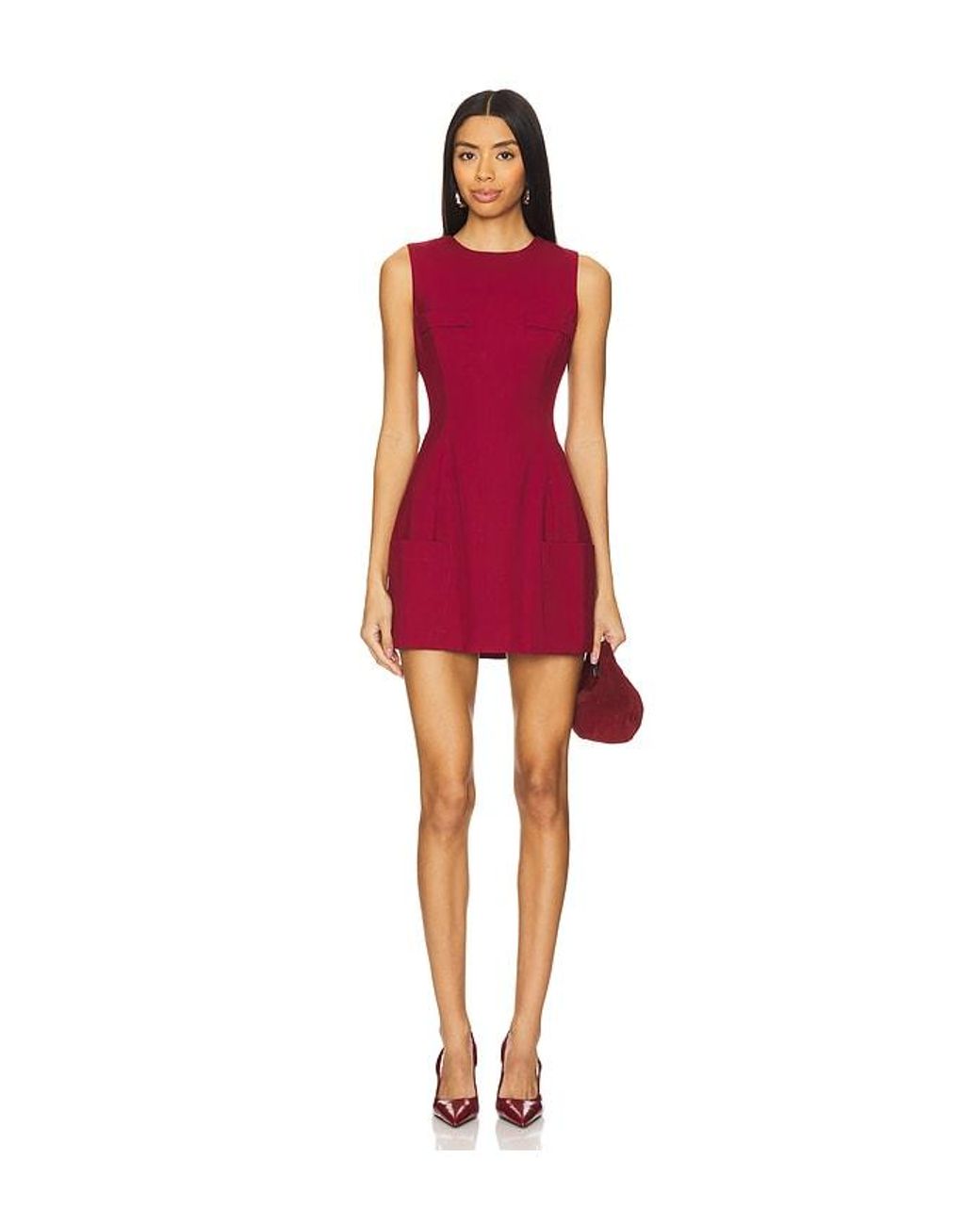 GUIZIO Red Rowan Dress
