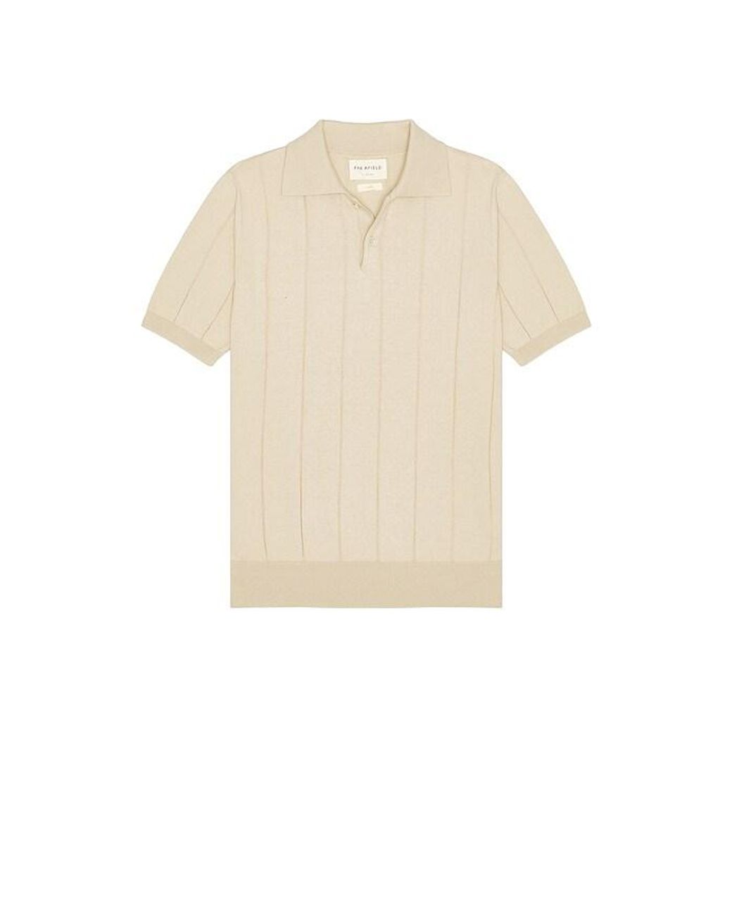 Far Afield Natural Jacobs Knitted Polo for men