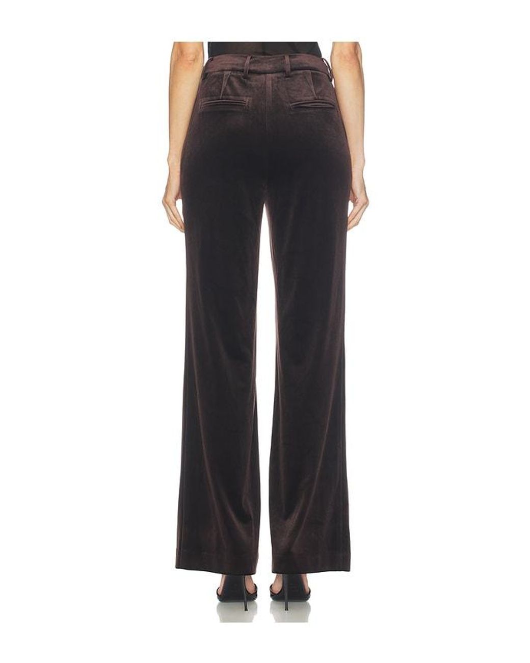 Karina Grimaldi Black Shon Velvet Pants
