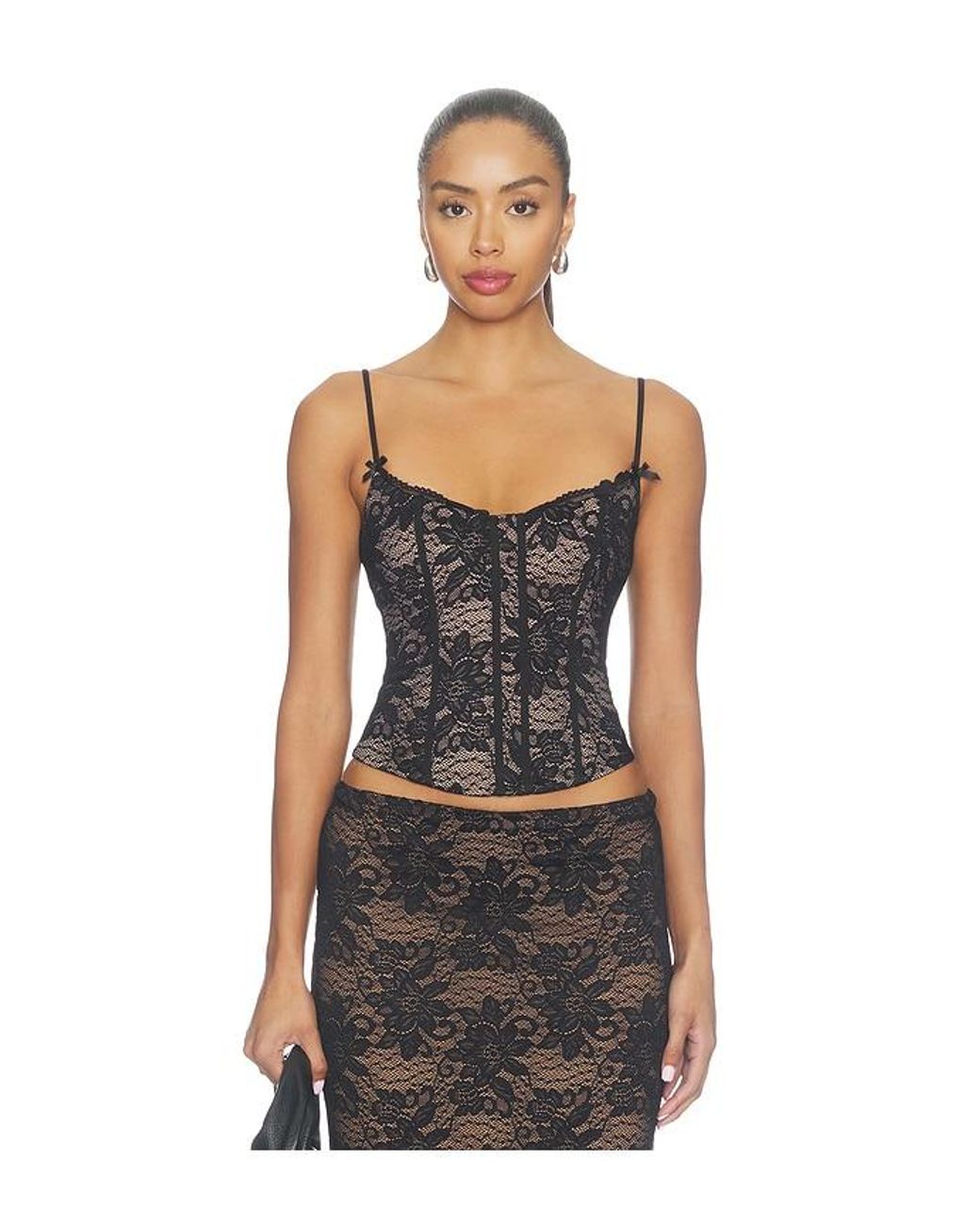 Runaway the Label Black Kiani Lace Bustier