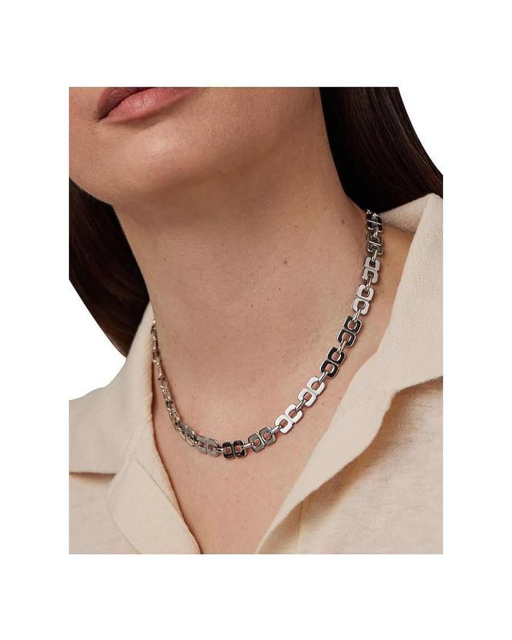 Jenny Bird White Rome Chain Necklace