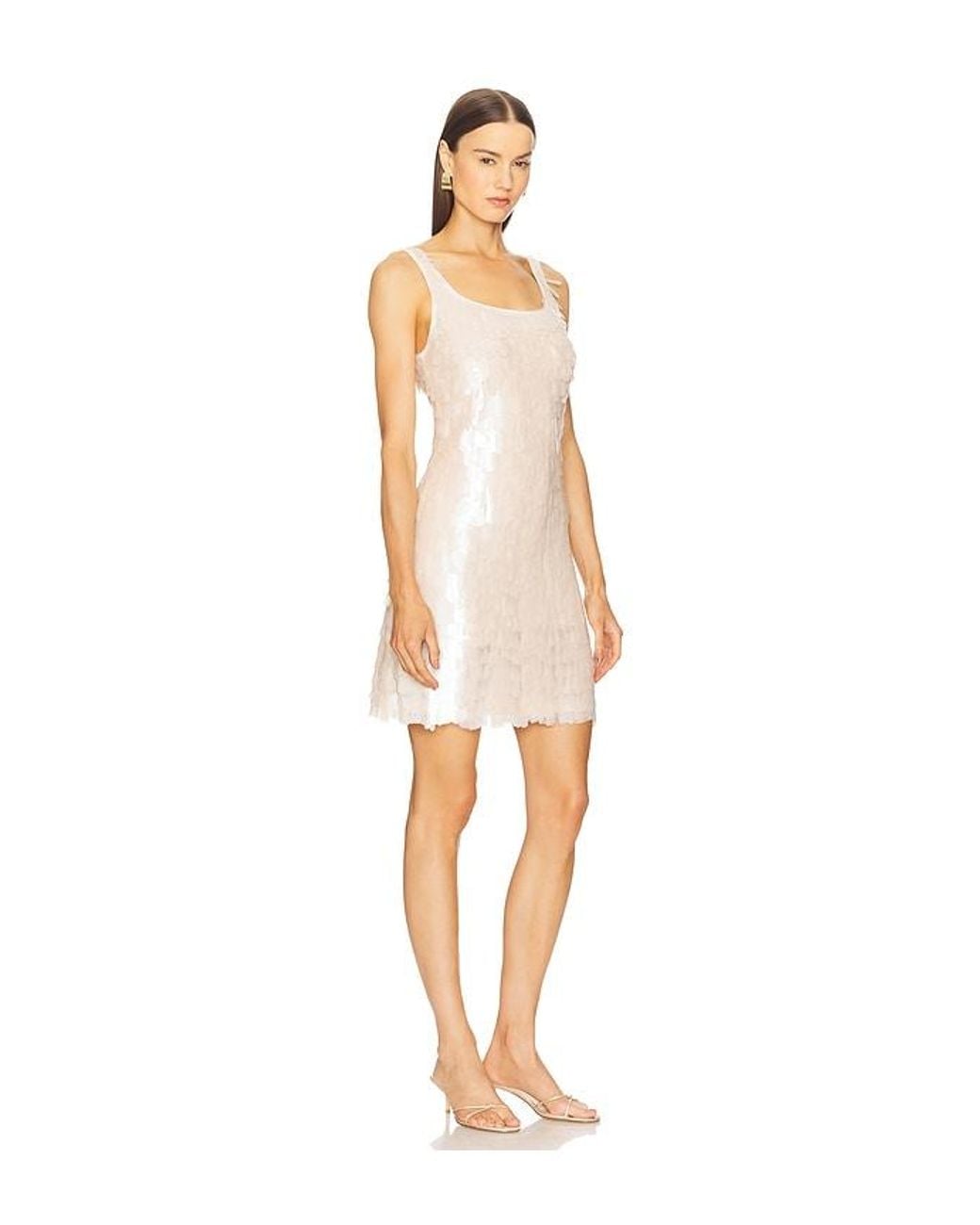 ROBE COURTE ONYX en Blush Jonathan Simkhai en coloris White