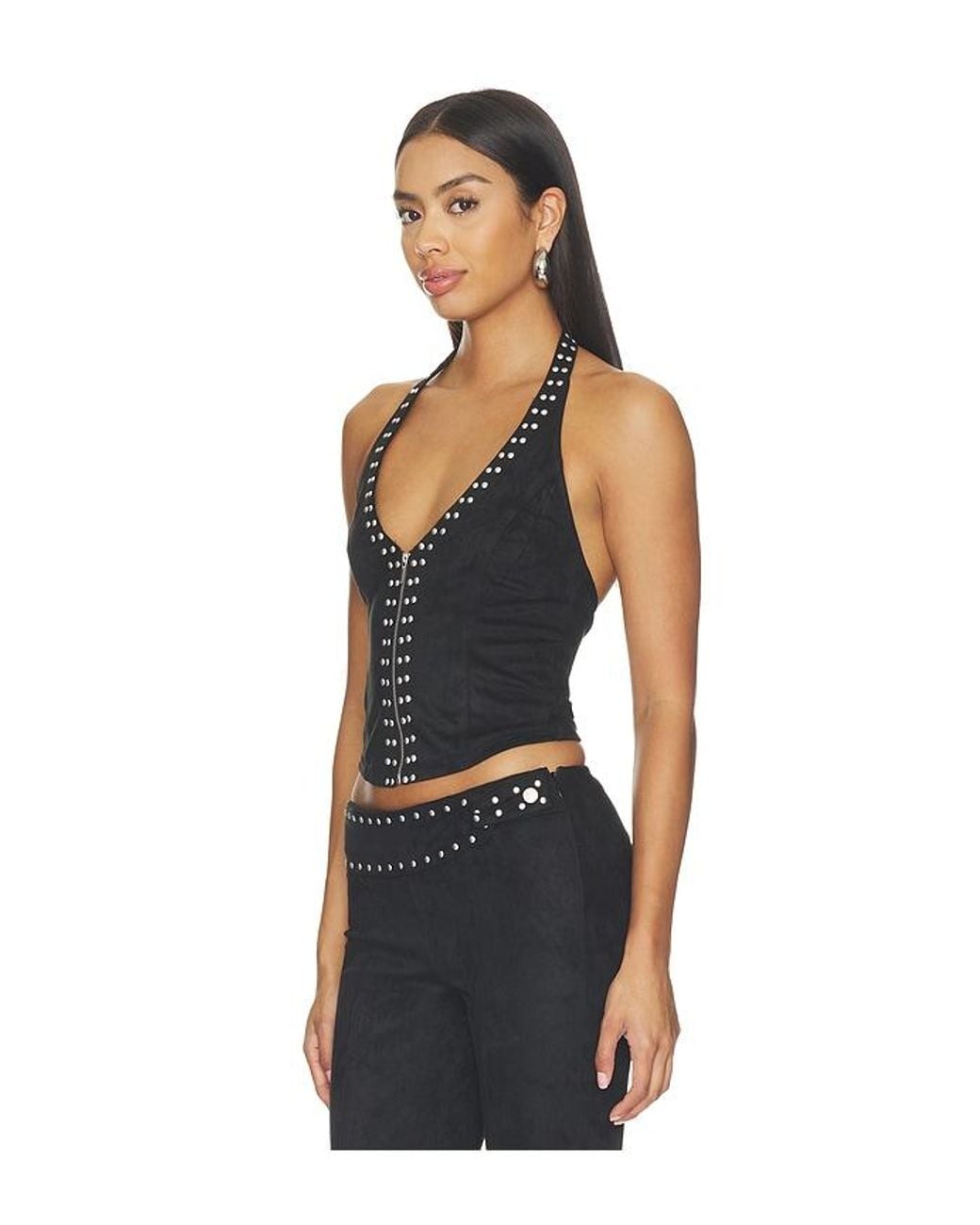 I.AM.GIA Black Seraphine Halter Top