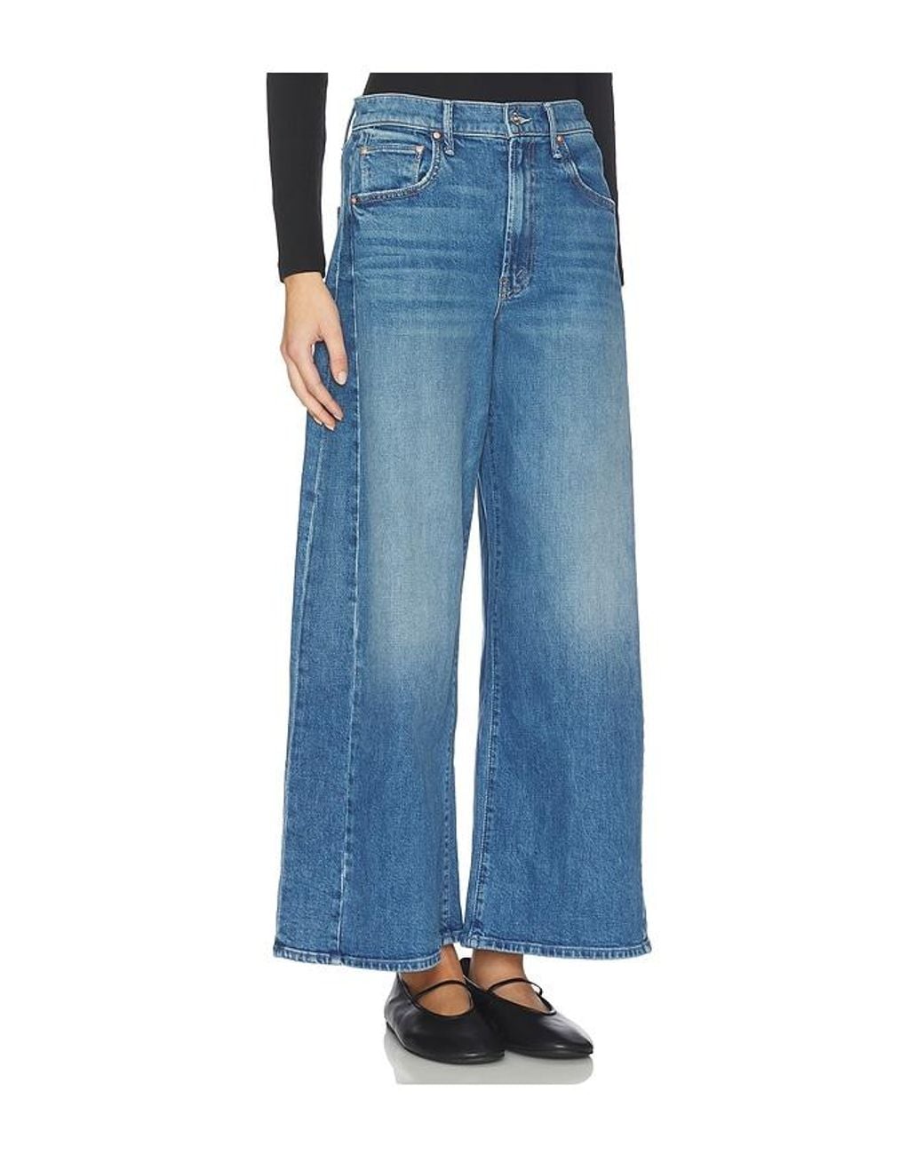 Mother Blue The Pipe-Dream Zip Ankle Jeans