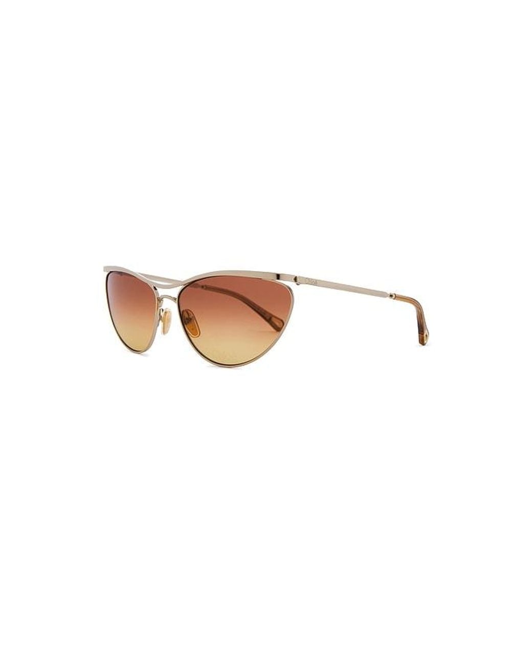 Chloé White Cat Eye Sunglasses
