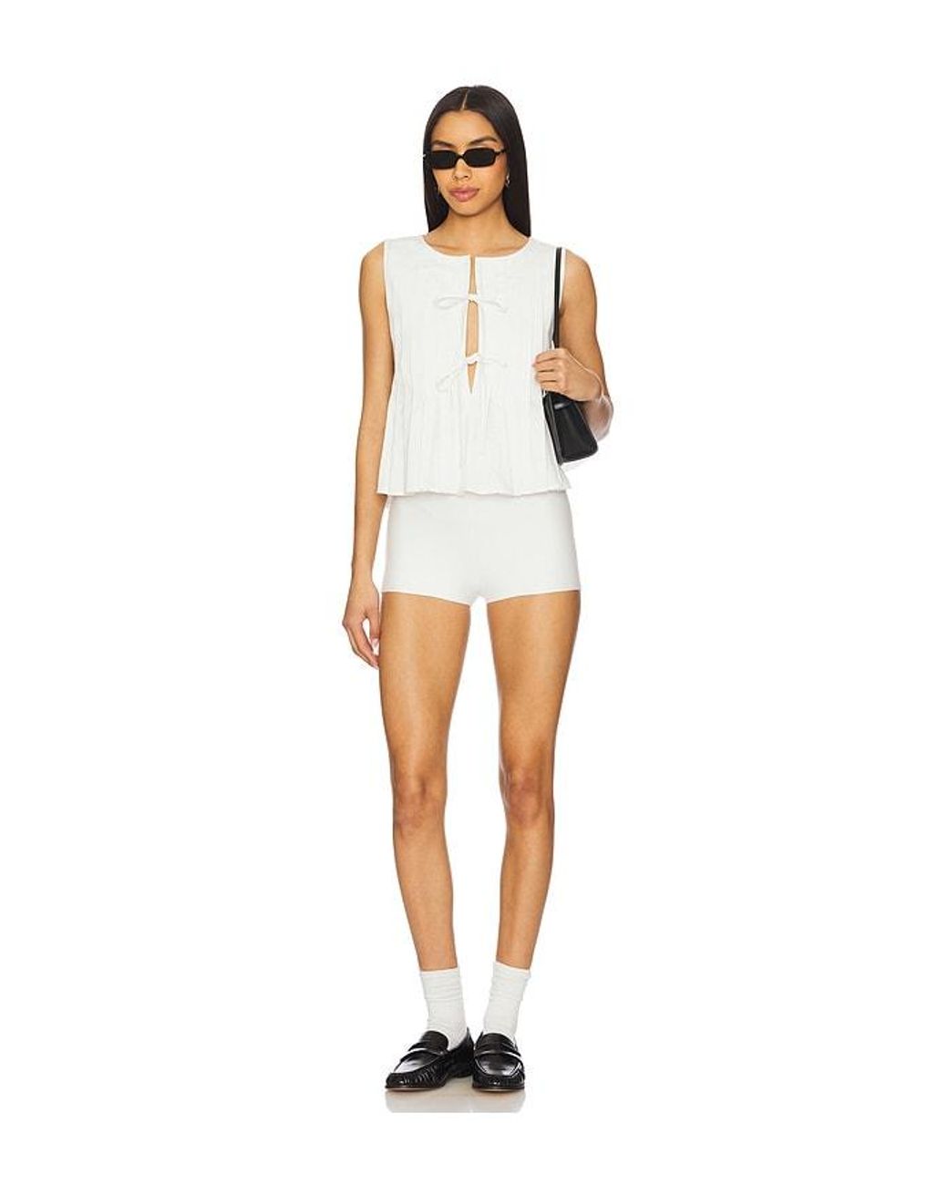 Elodie the Label White Kali Linen Top