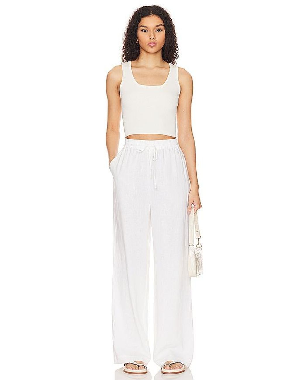 Steve Madden White Venetia Pant