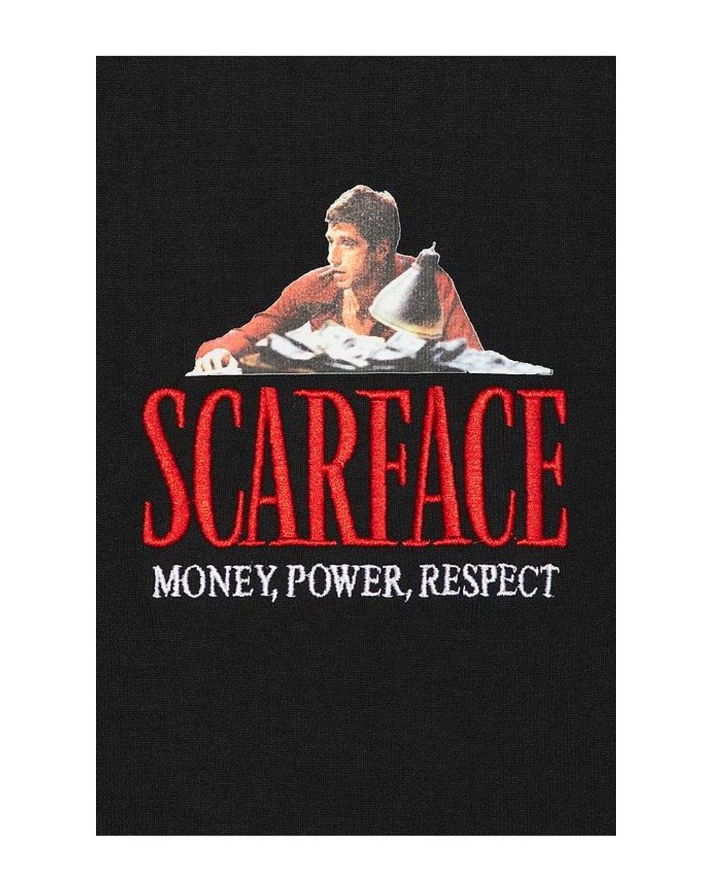 Reason Black Scarface Heavy Terry Tee for men