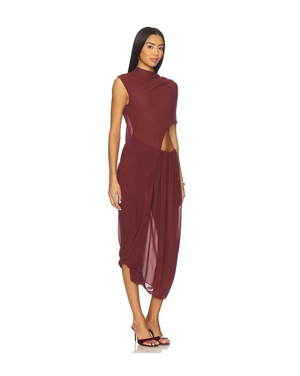 Camila Coelho Red Ada Maxi Dress