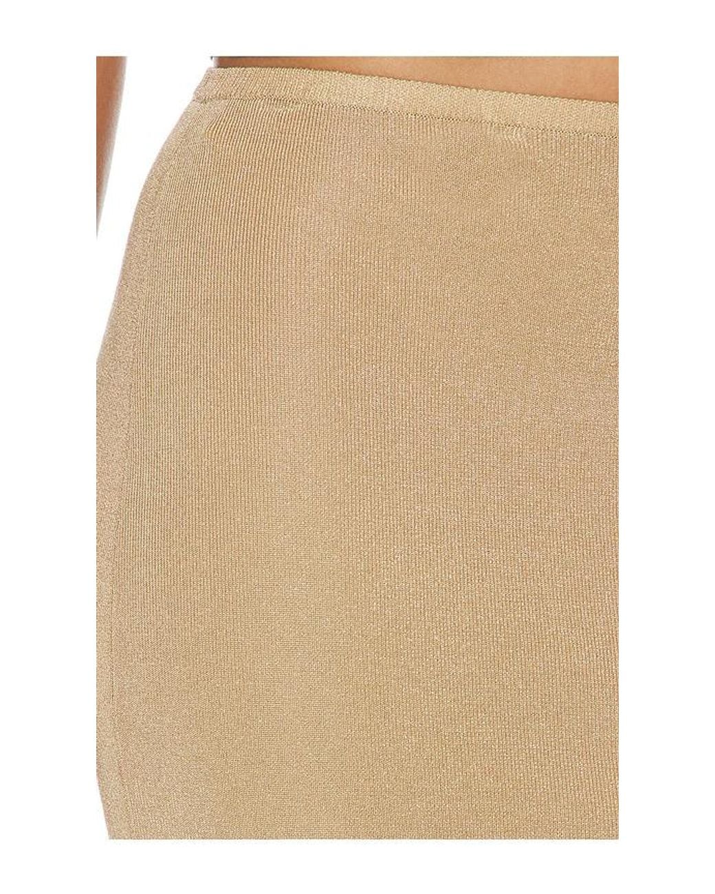Nbd Natural Nyla Shimmer Midi Skirt