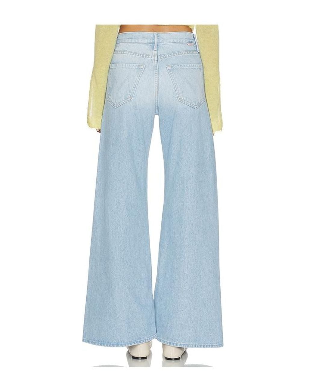 Mother Blue Lil Petite Lemon Twist Sneak Jeans