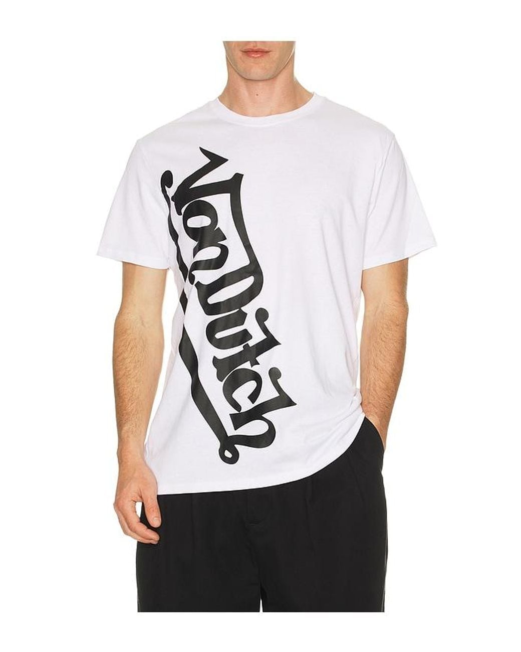 Von Dutch Black Vertical Logo Tee for men
