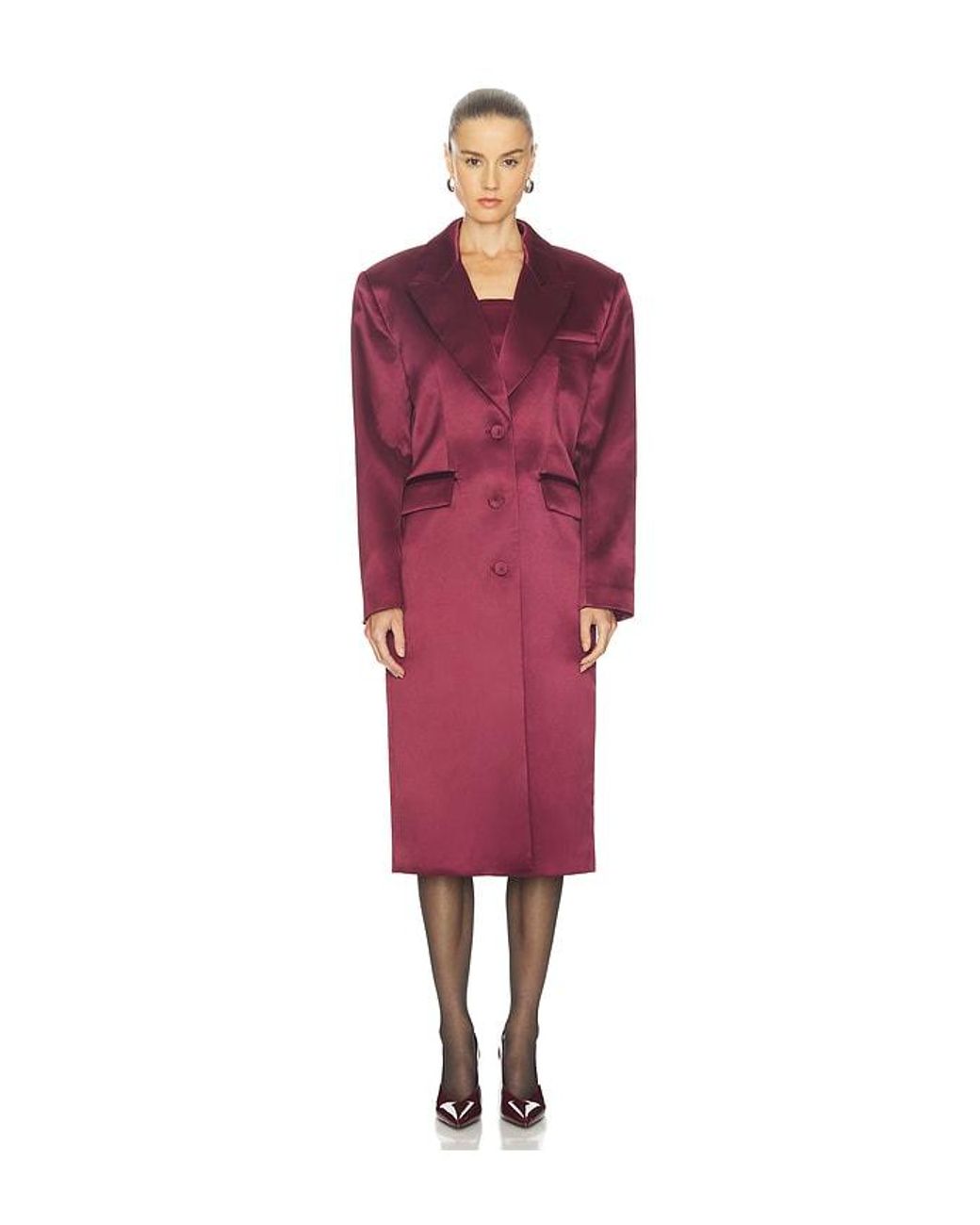 Camila Coelho Red Haliee Coat