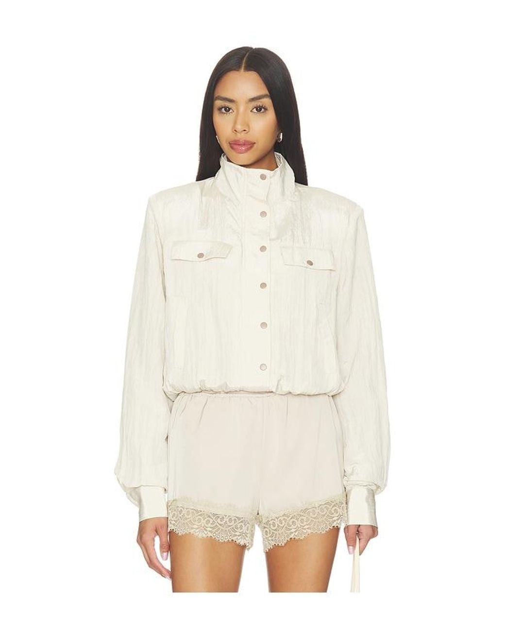 Lovers + Friends Natural Logan Jacket
