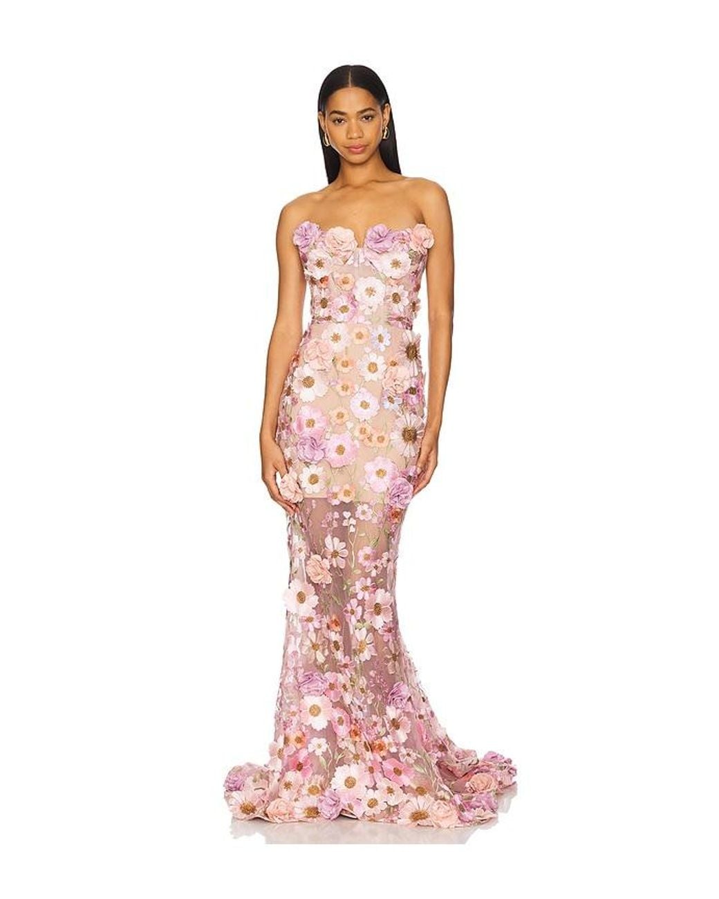 Bronx and Banco Pink Jasmine Gown