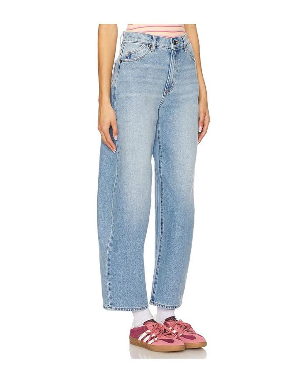 Rolla's Blue Gigi Barrel Jeans
