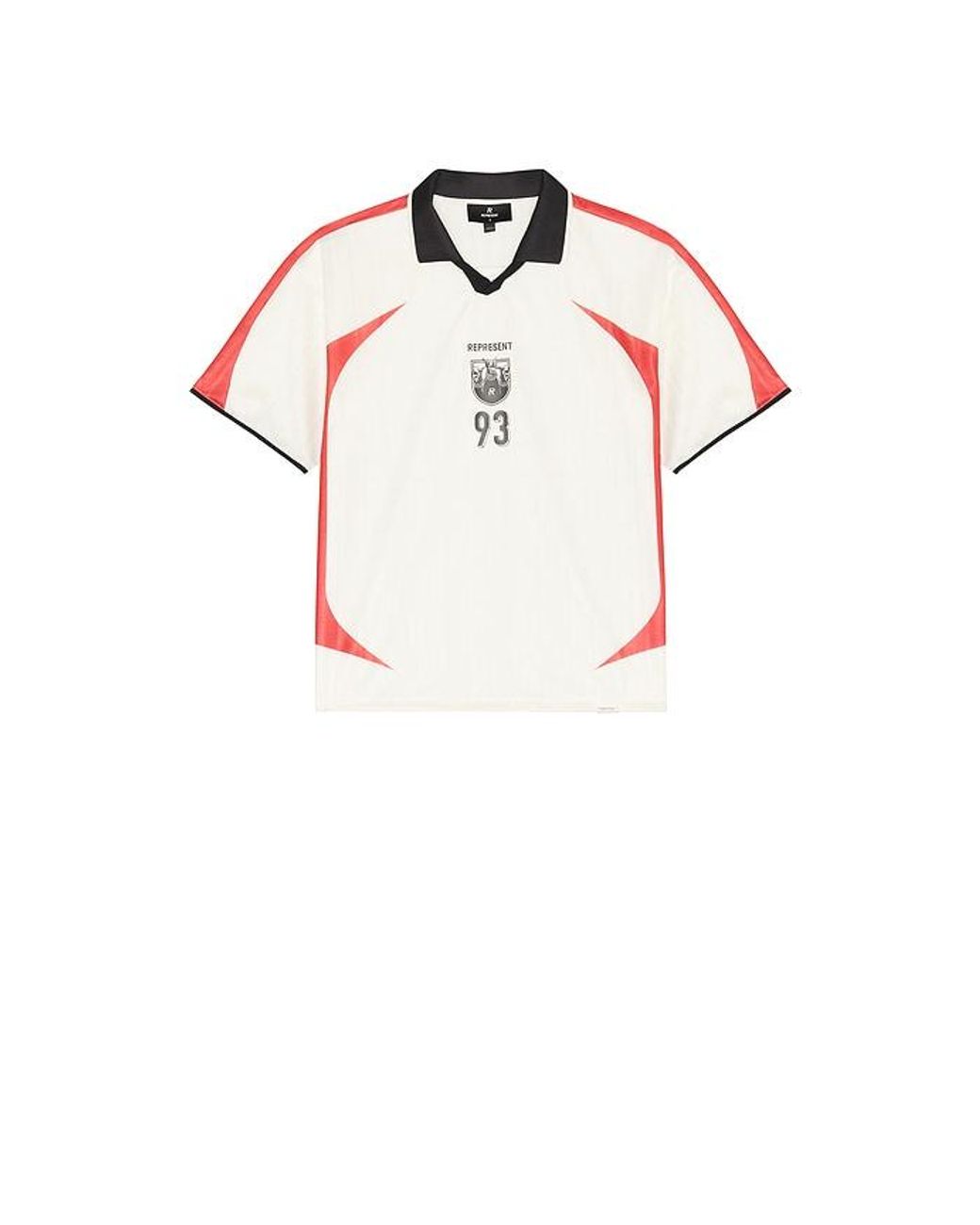 Represent White Spike Football Top for men