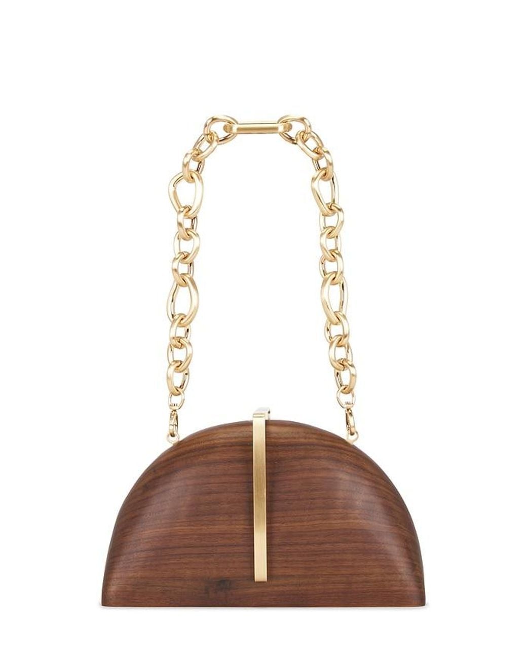 Cult Gaia Brown Laguna Clutch
