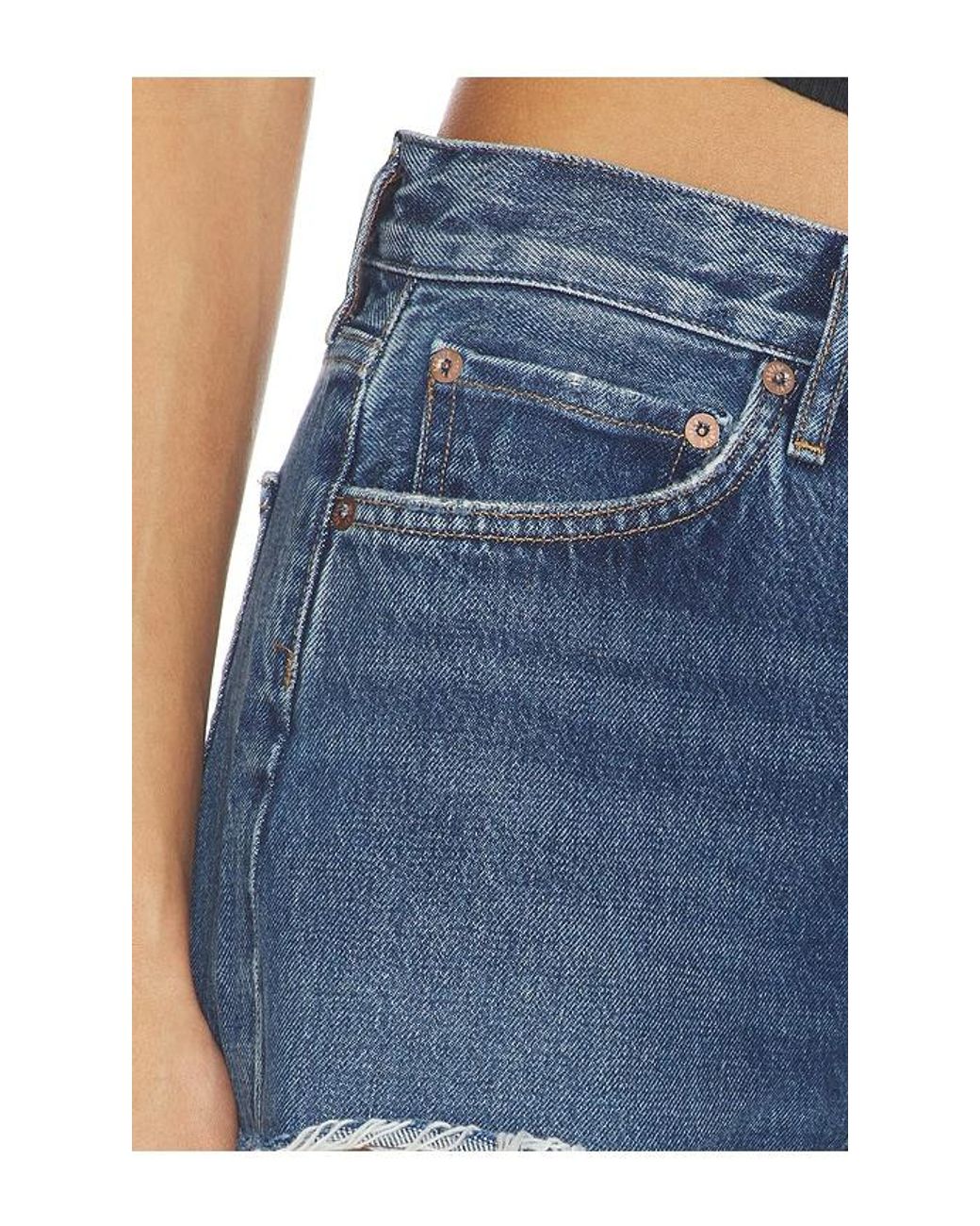 Agolde Blue Parker Shorts