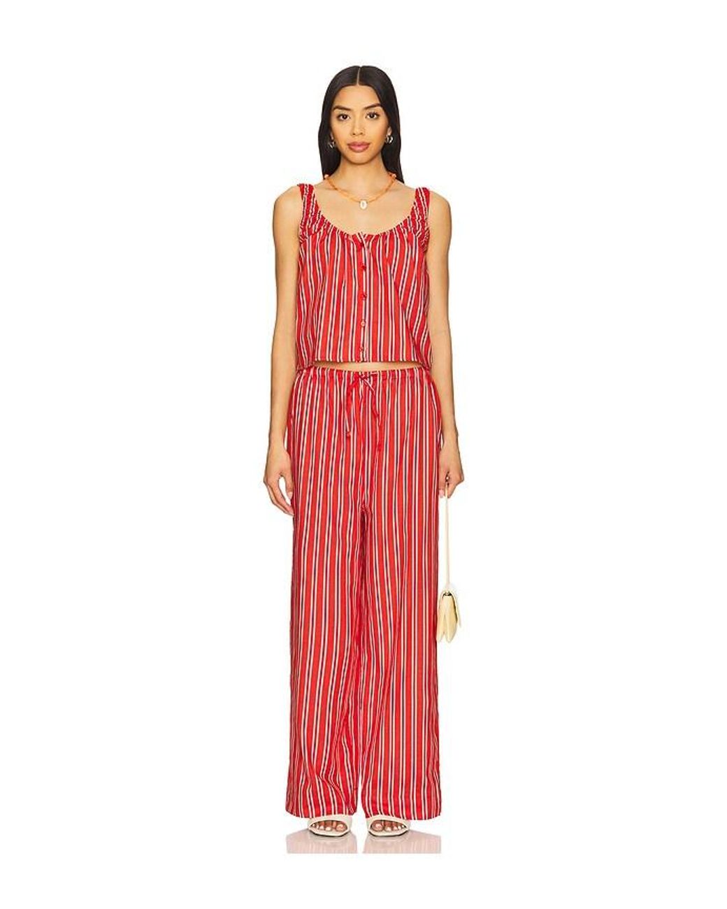 WeWoreWhat Red Scoop Neck Cami