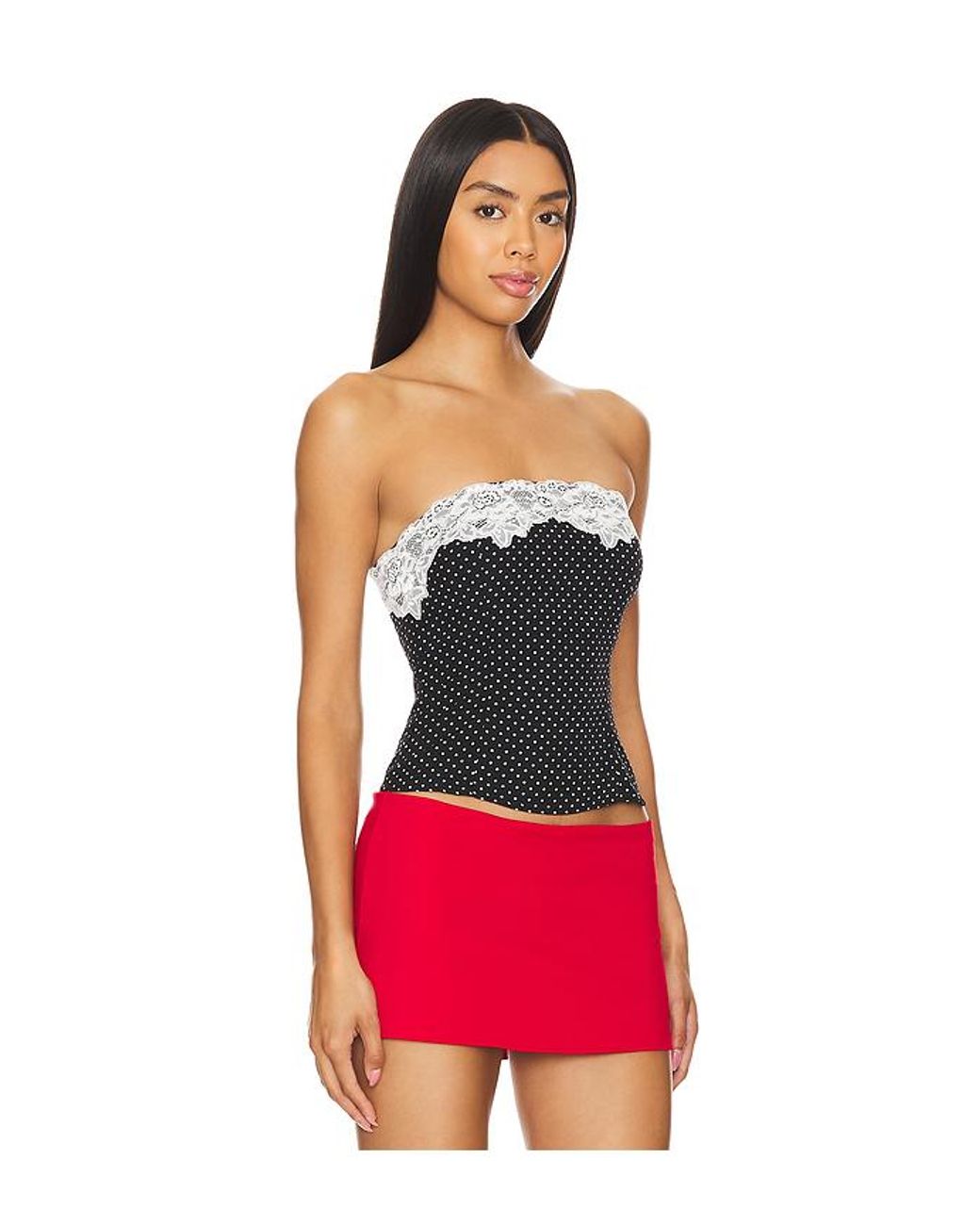 MORE TO COME Red Nickie Top