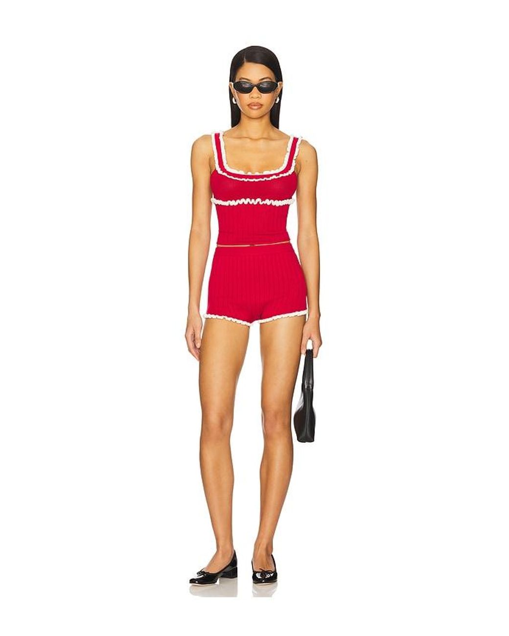 MAJORELLE Red Brielle Tank