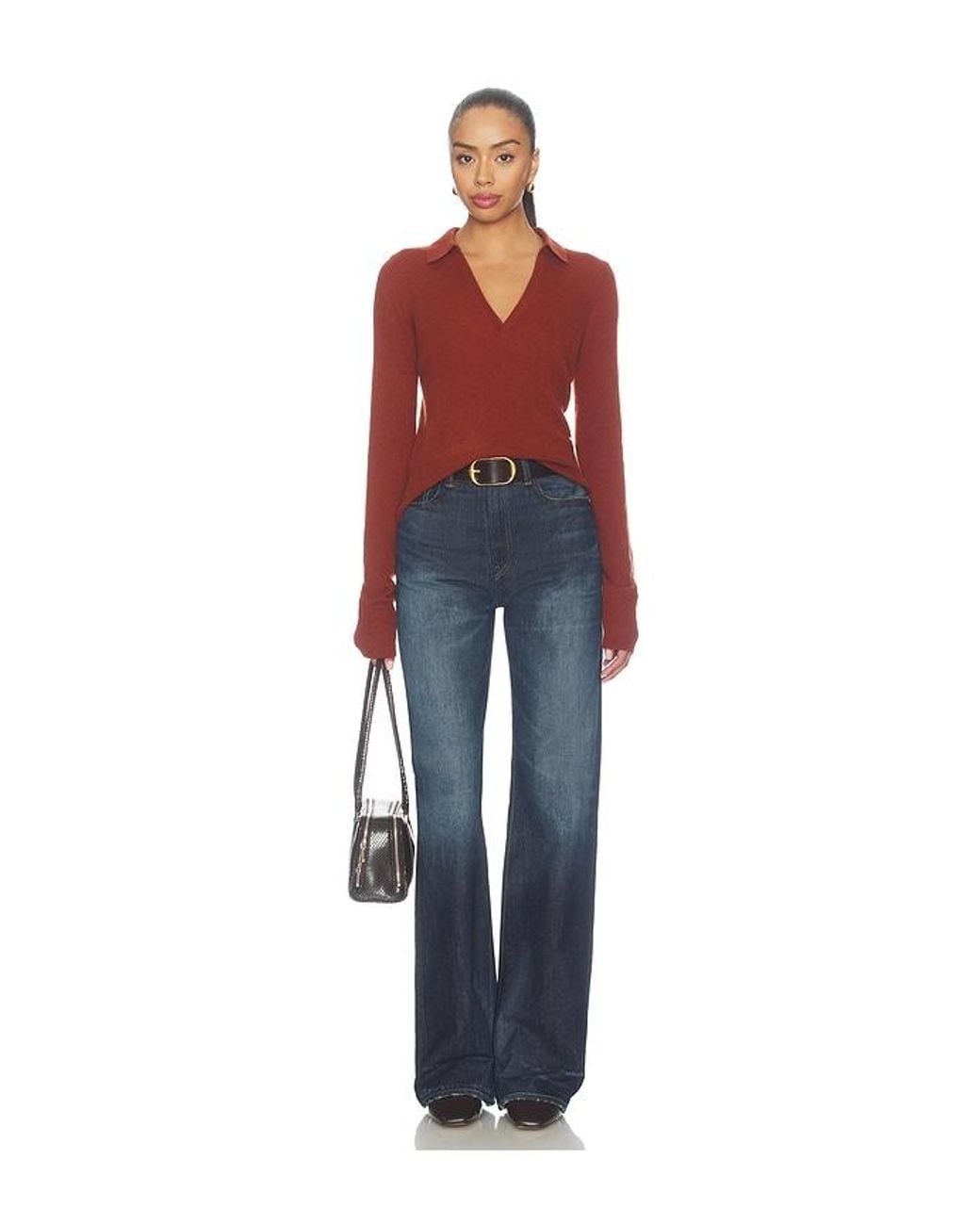 ÉTERNE Red Kaschmirpullover Vance