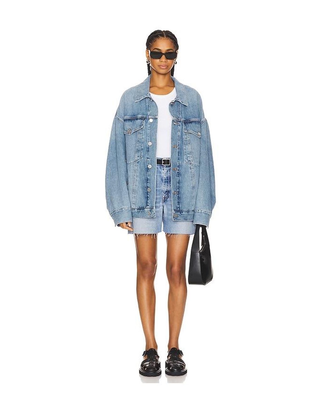 Agolde Blue Jacke Reworked Wayne