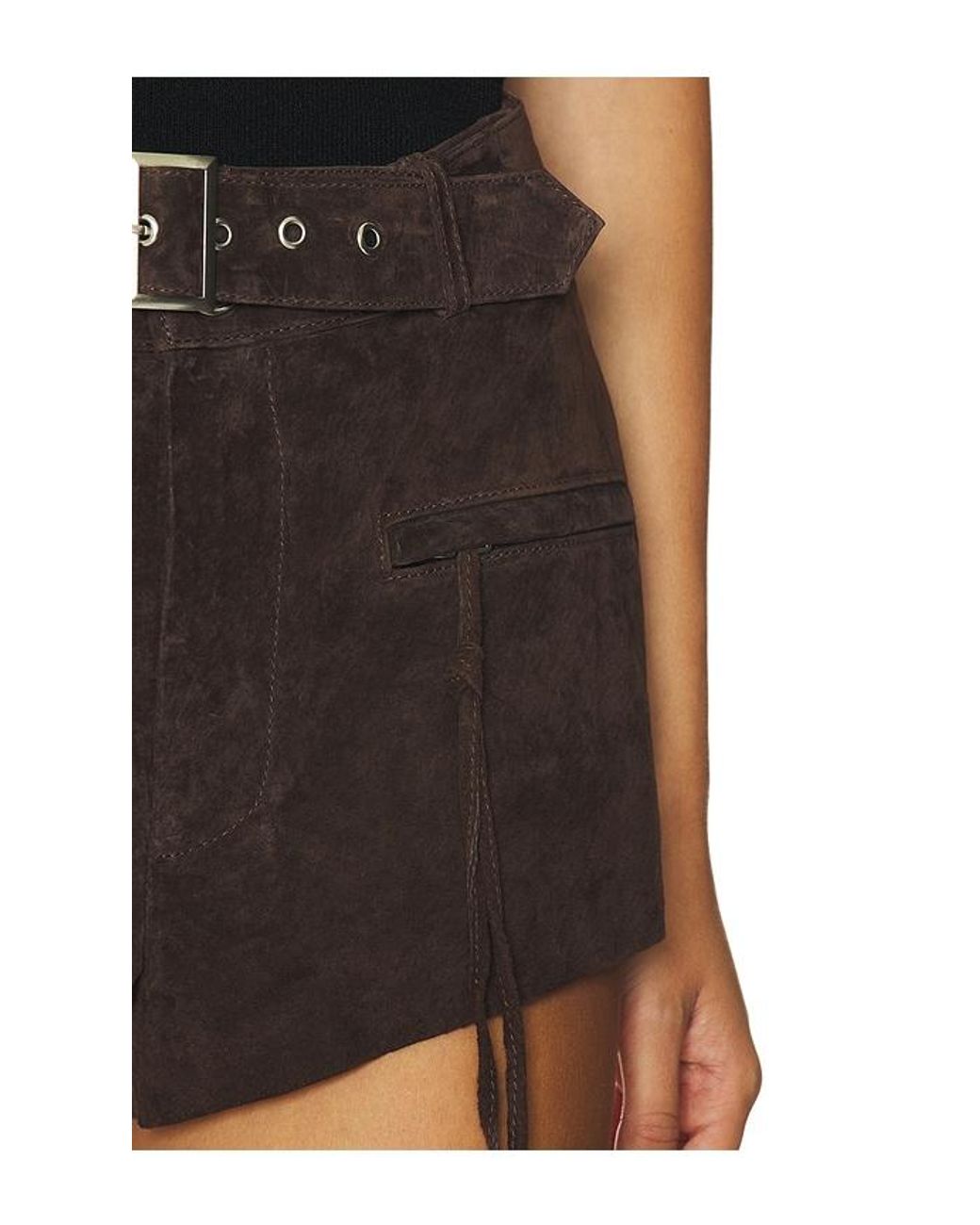 Blank NYC Black Faux Suede Hot Shorts