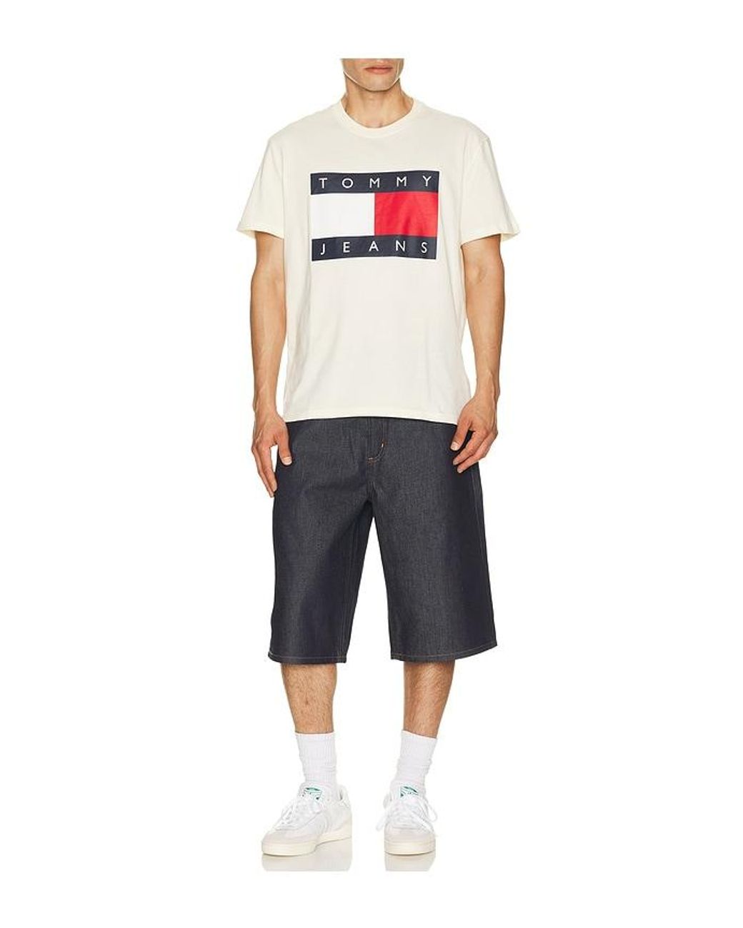 Tommy Hilfiger White Big Flag Tee for men