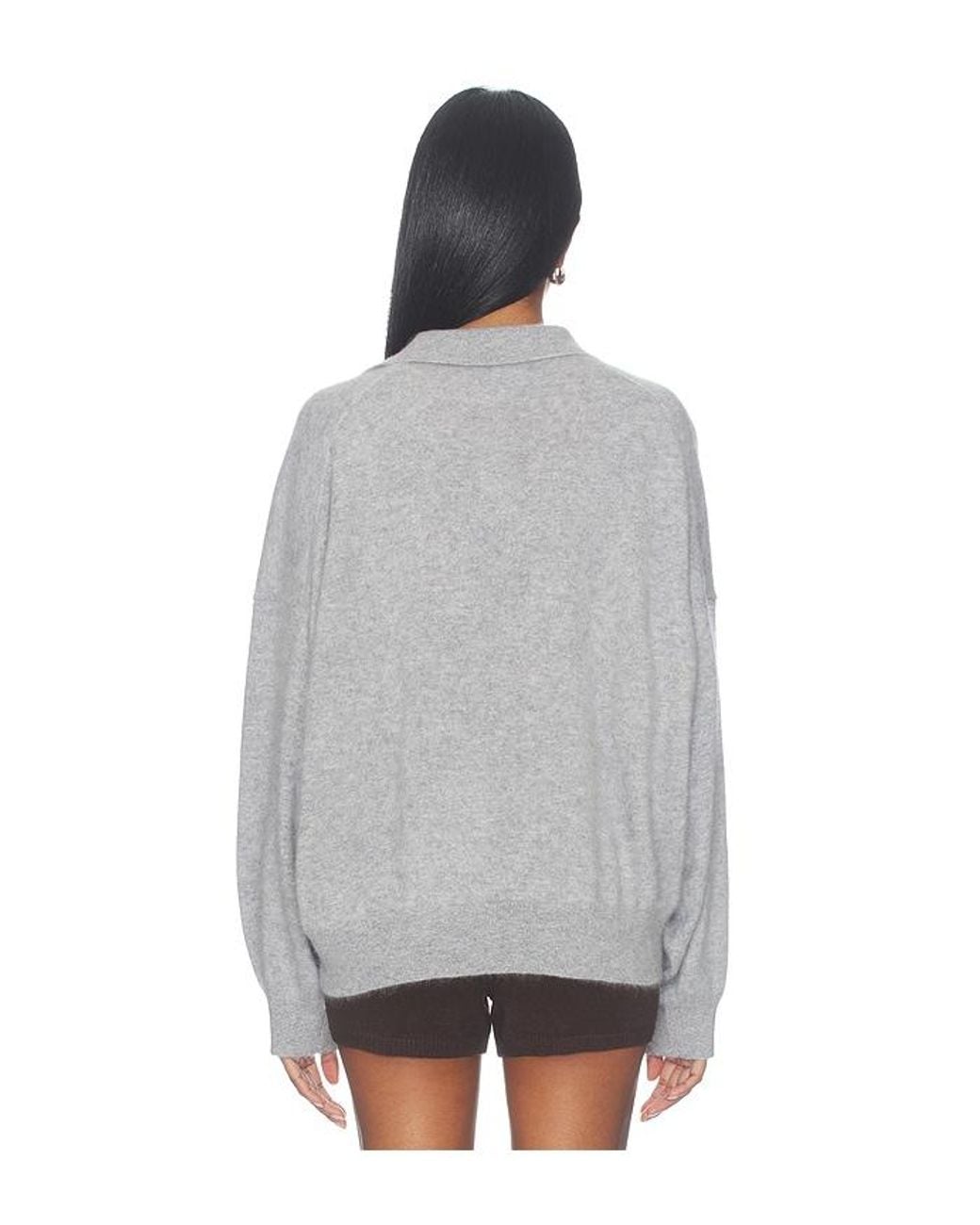 Lisa Yang Gray Valdis Sweater