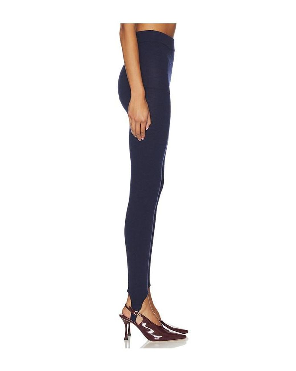 AYA MUSE Blue Knit Leggings