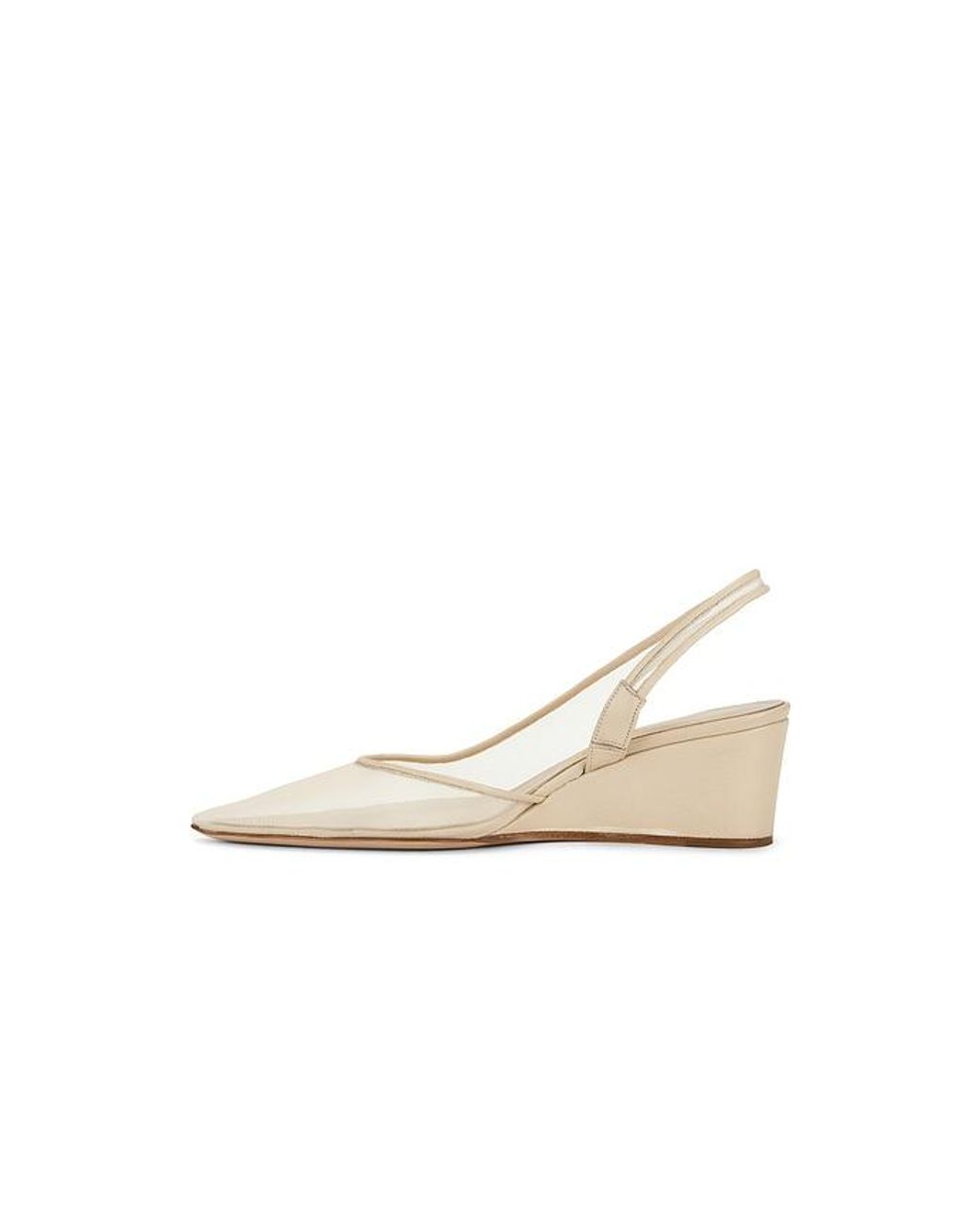 LUCASHEVA White Ilaria Slingback Pump