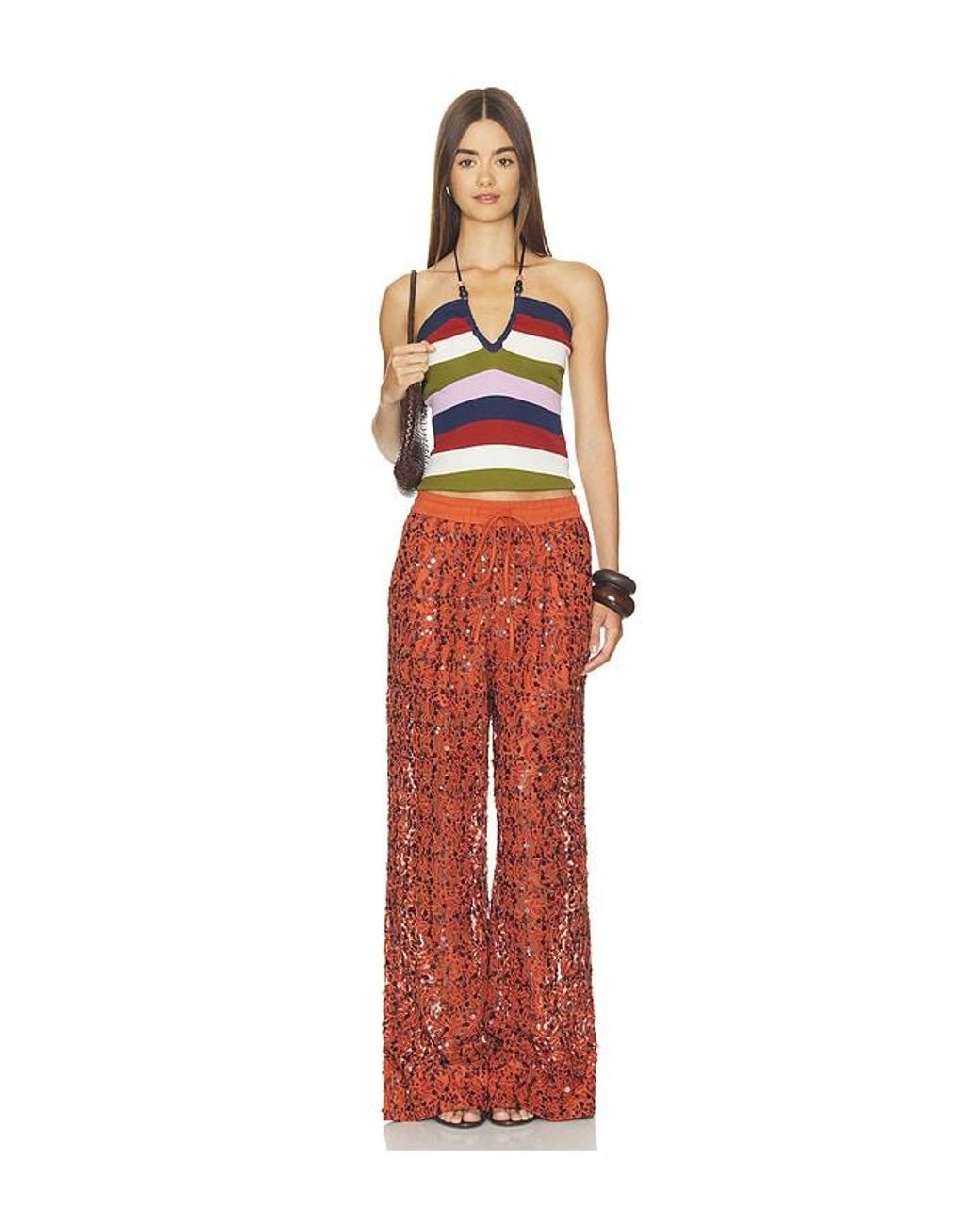 Essentiel Antwerp Red Jellie Sleeveless Knit Top