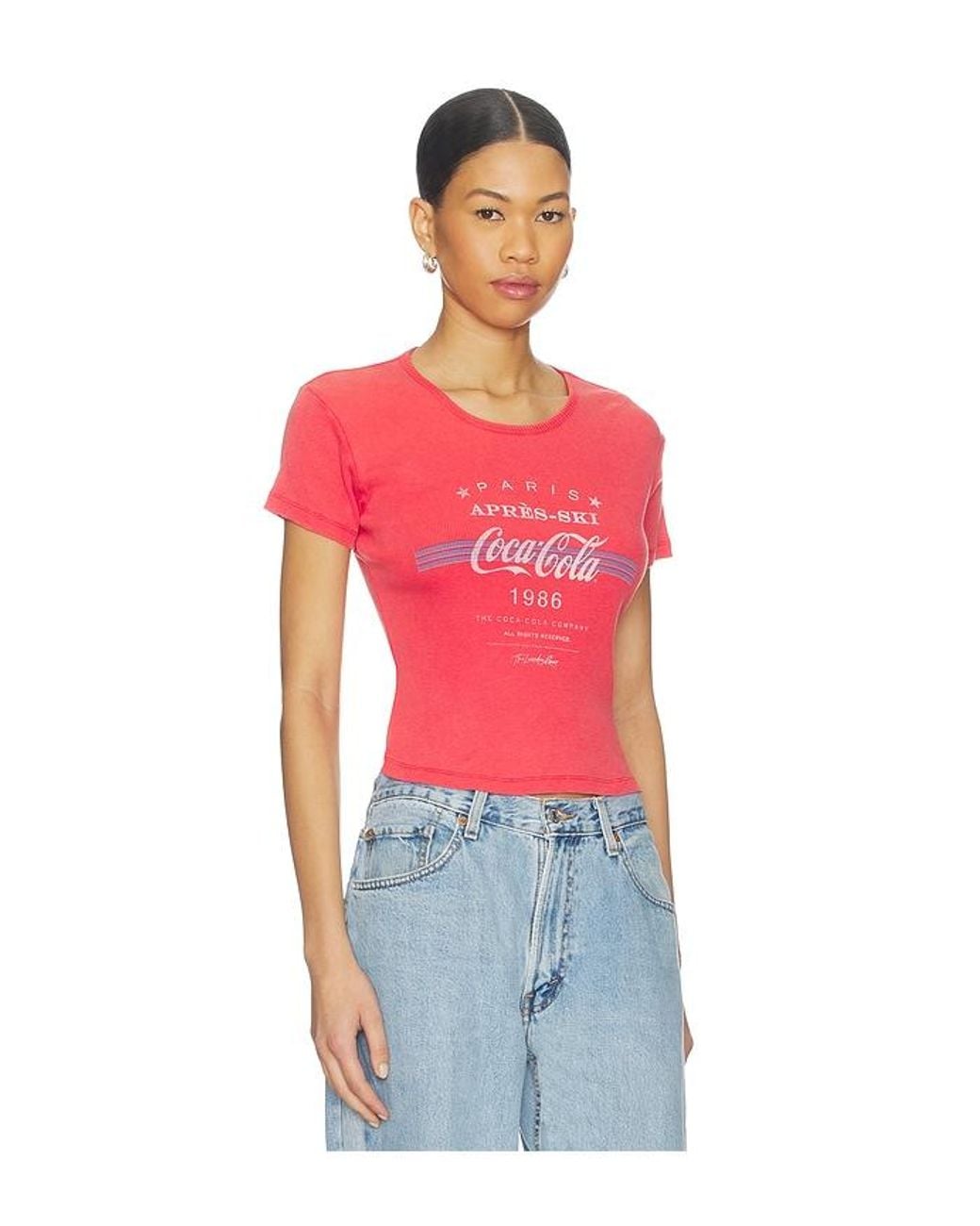 The Laundry Room Red Apres Ski Coca Cola Baby Tee