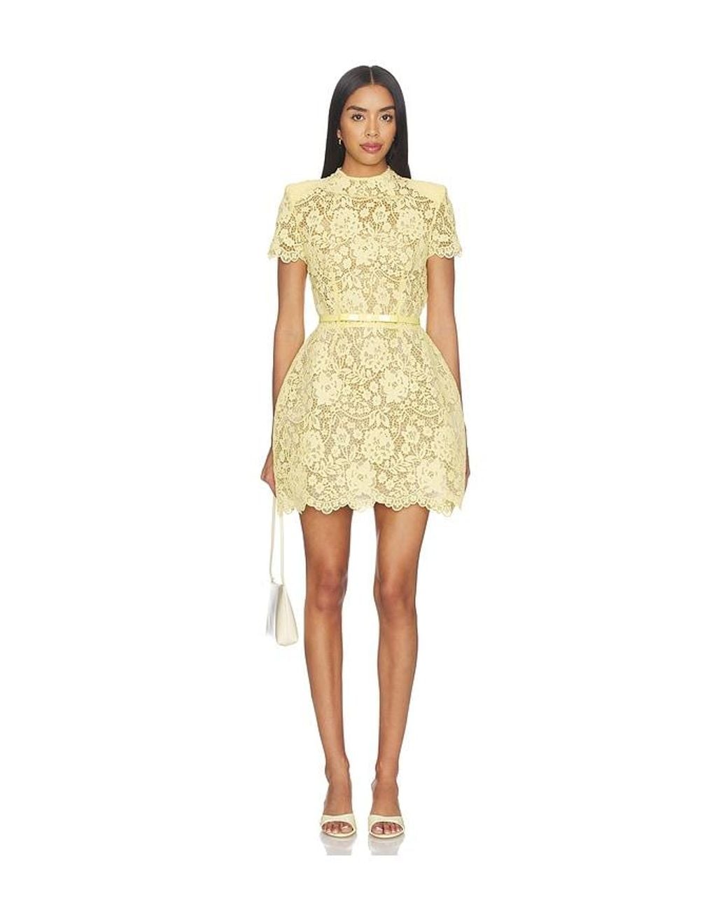 Nadine Merabi Yellow Milly Dress