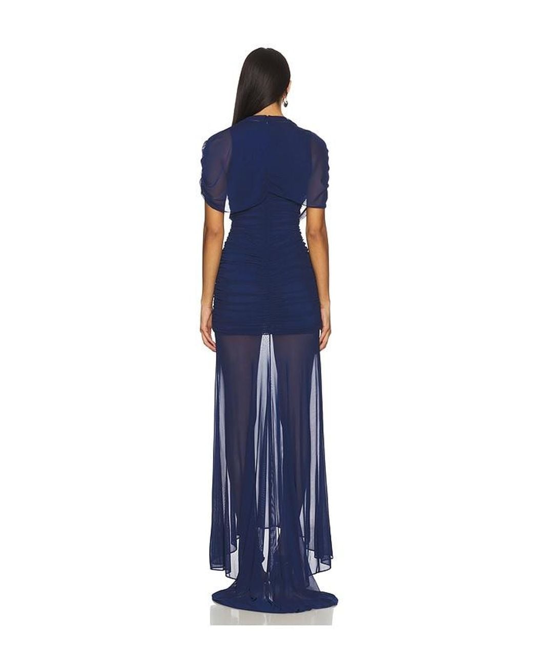 Amanda Uprichard Blue Evianna Gown